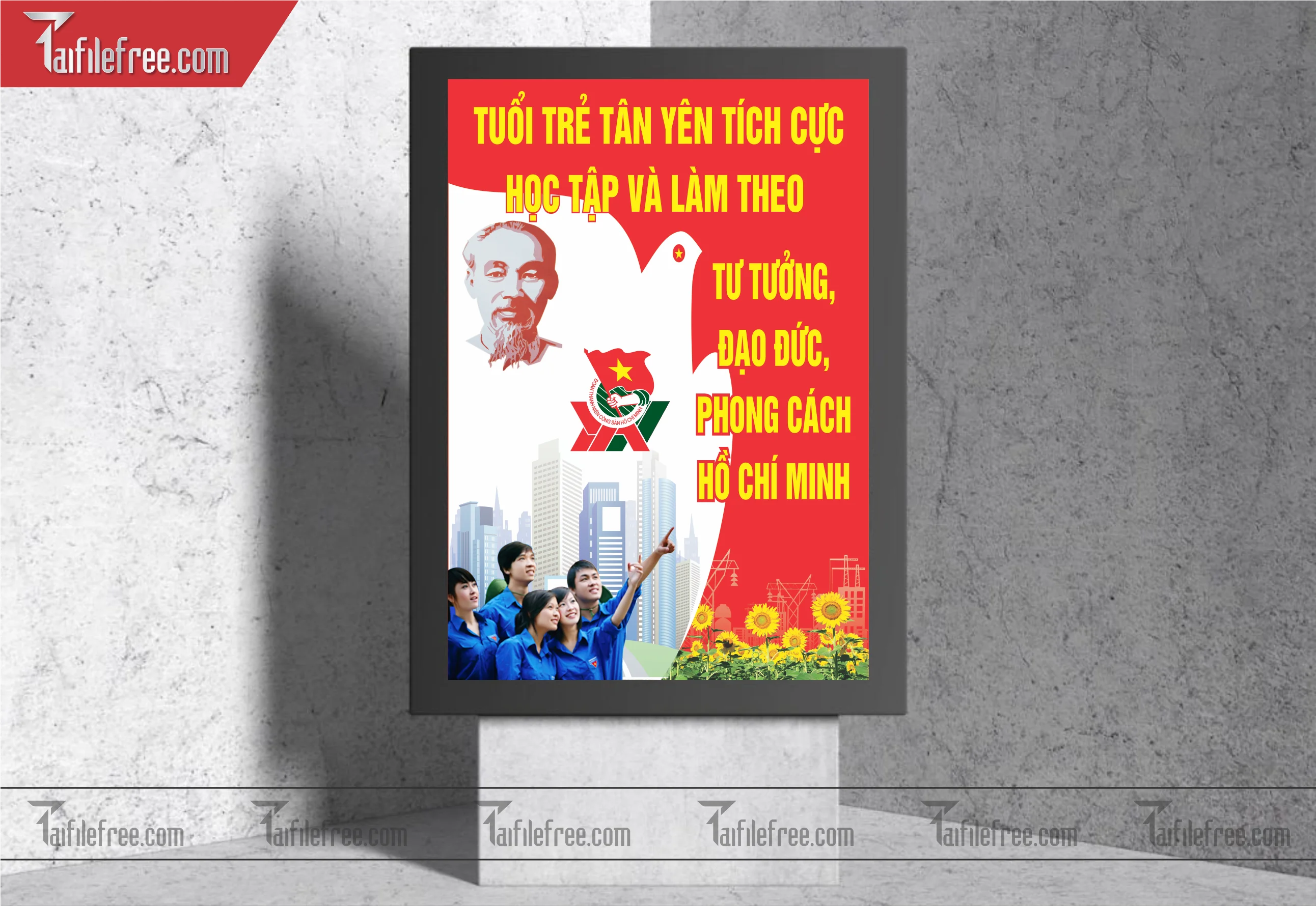 Mẫu Poster, Banner, Standee Ngày Thành lập Đoàn TNCSHCM 26/3_DTN30