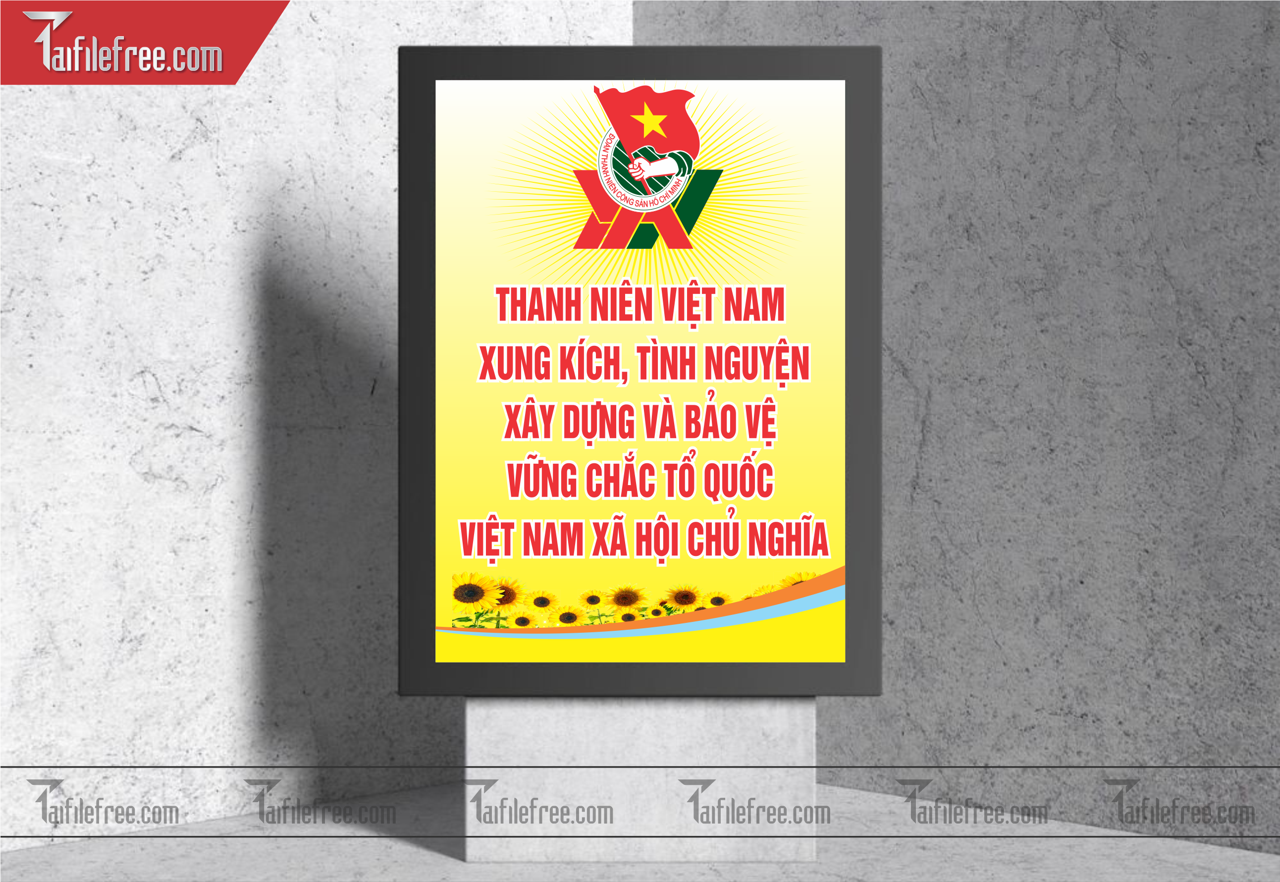 Mẫu Poster, Banner, Standee Ngày Thành lập Đoàn TNCSHCM 26/3_DTN32