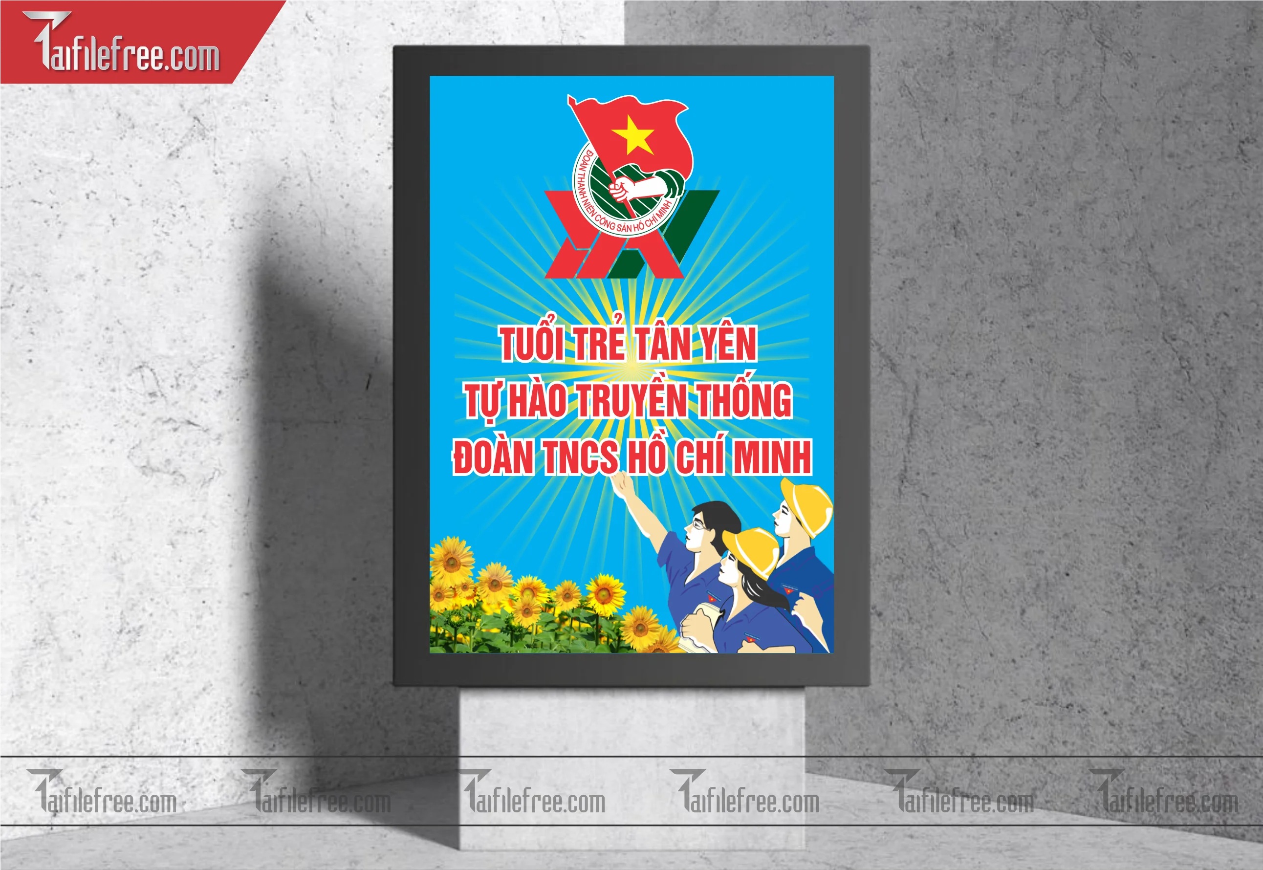 Mẫu Poster, Banner, Standee Ngày Thành lập Đoàn TNCSHCM 26/3_DTN33