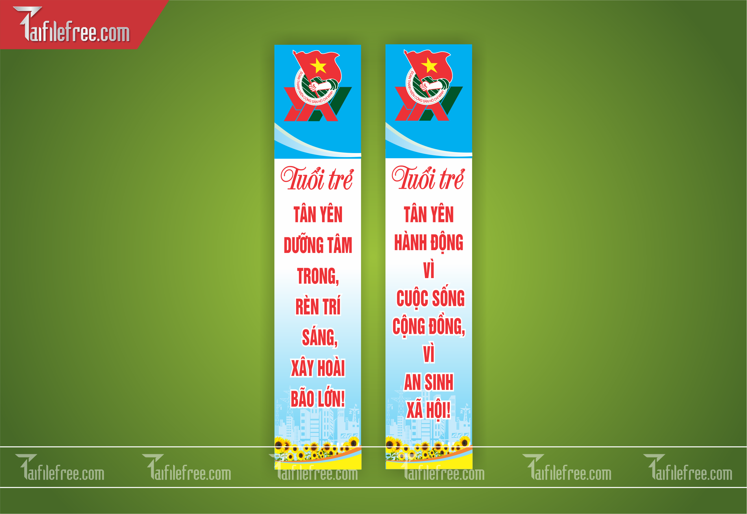 Mẫu Poster, Banner, Standee Ngày Thành lập Đoàn TNCSHCM 26/3_DTN39