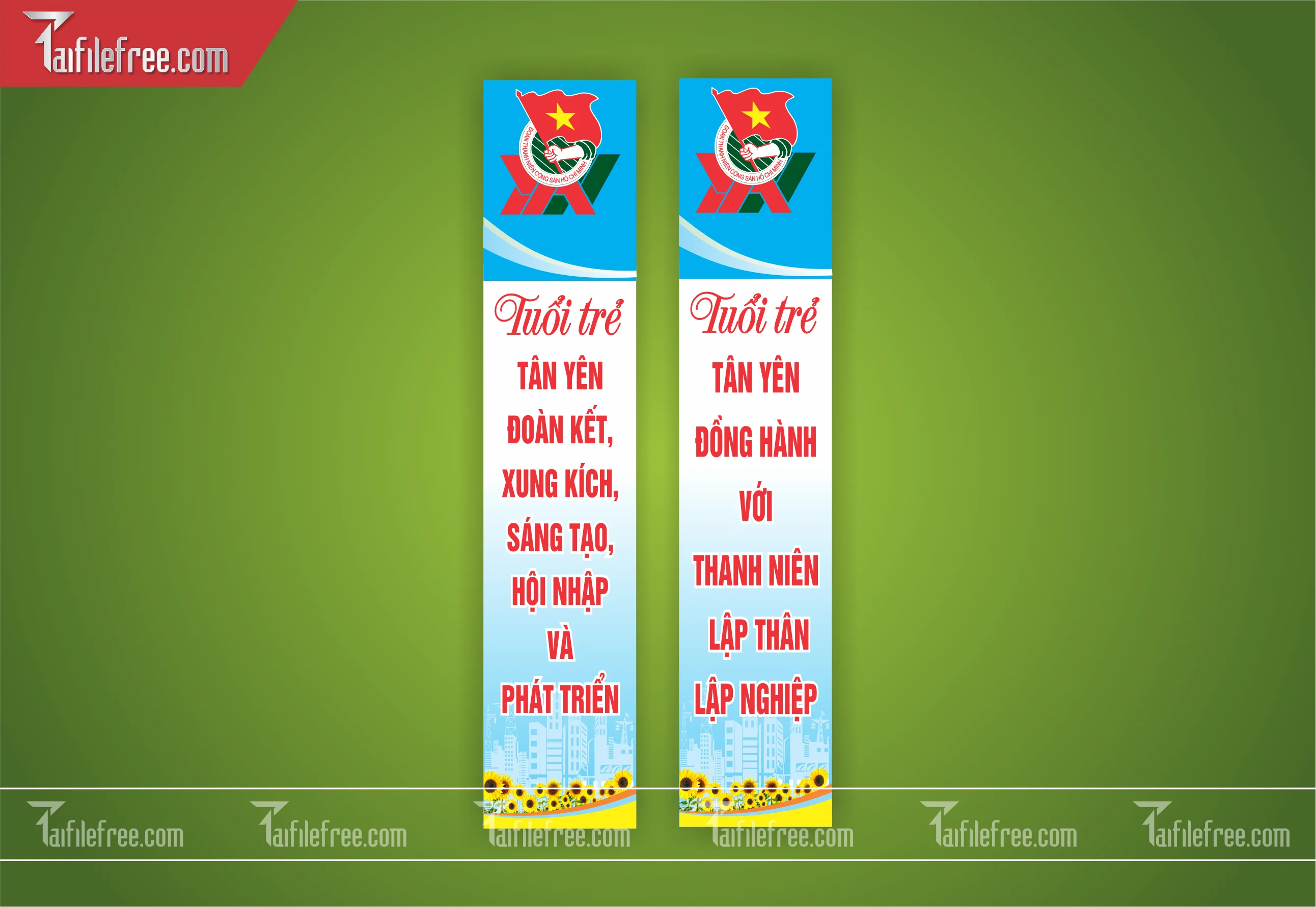 Mẫu Poster, Banner, Standee Ngày Thành lập Đoàn TNCSHCM 26/3_DTN41