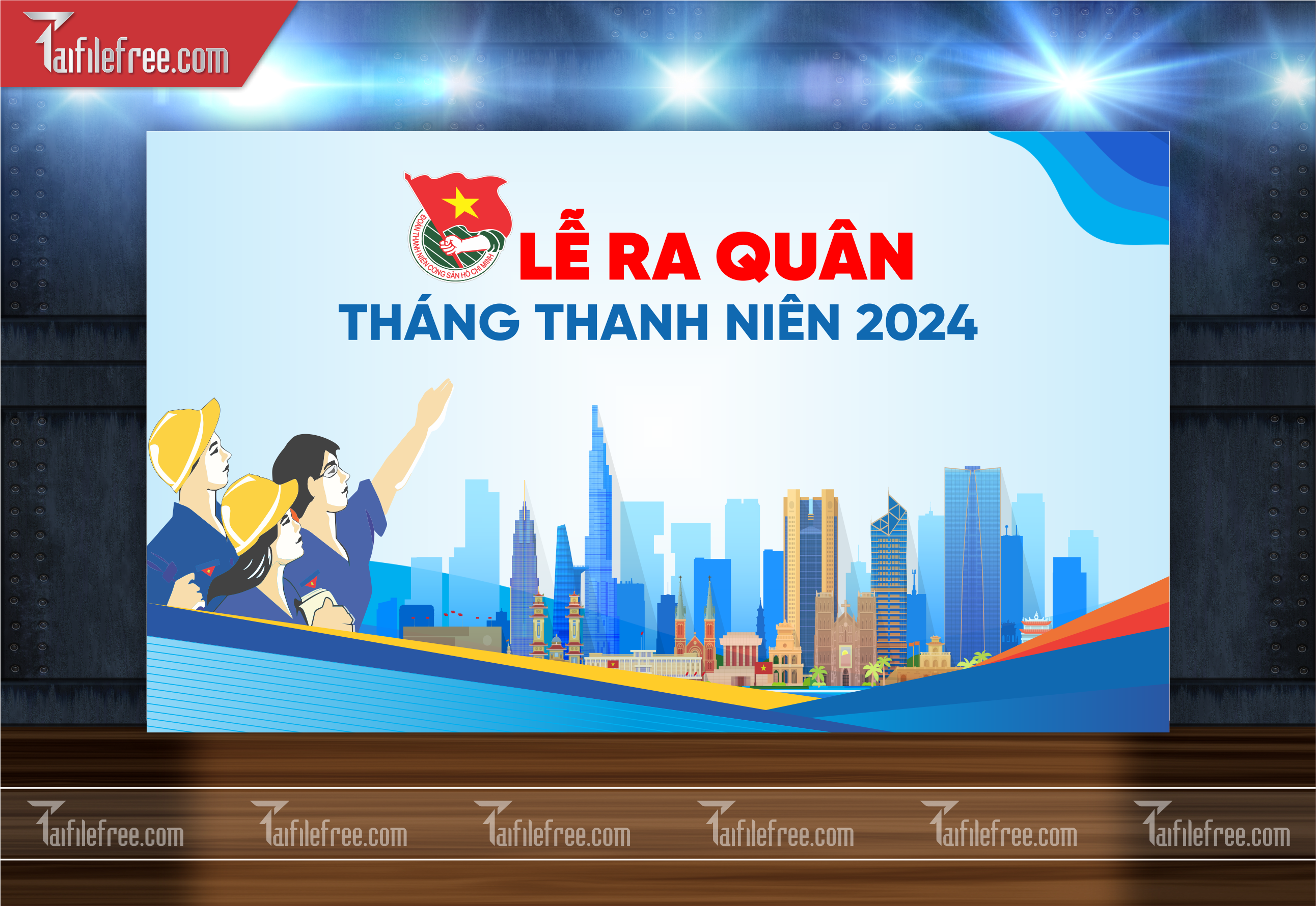 Mẫu Poster, Banner, Standee Ngày Thành lập Đoàn TNCSHCM 26/3_DTN45
