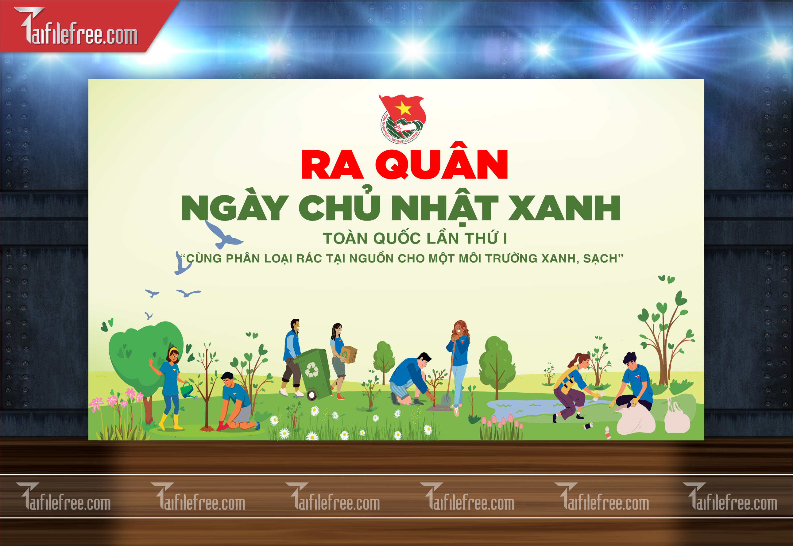 Mẫu Poster, Banner, Standee Ngày Thành lập Đoàn TNCSHCM 26/3_DTN50