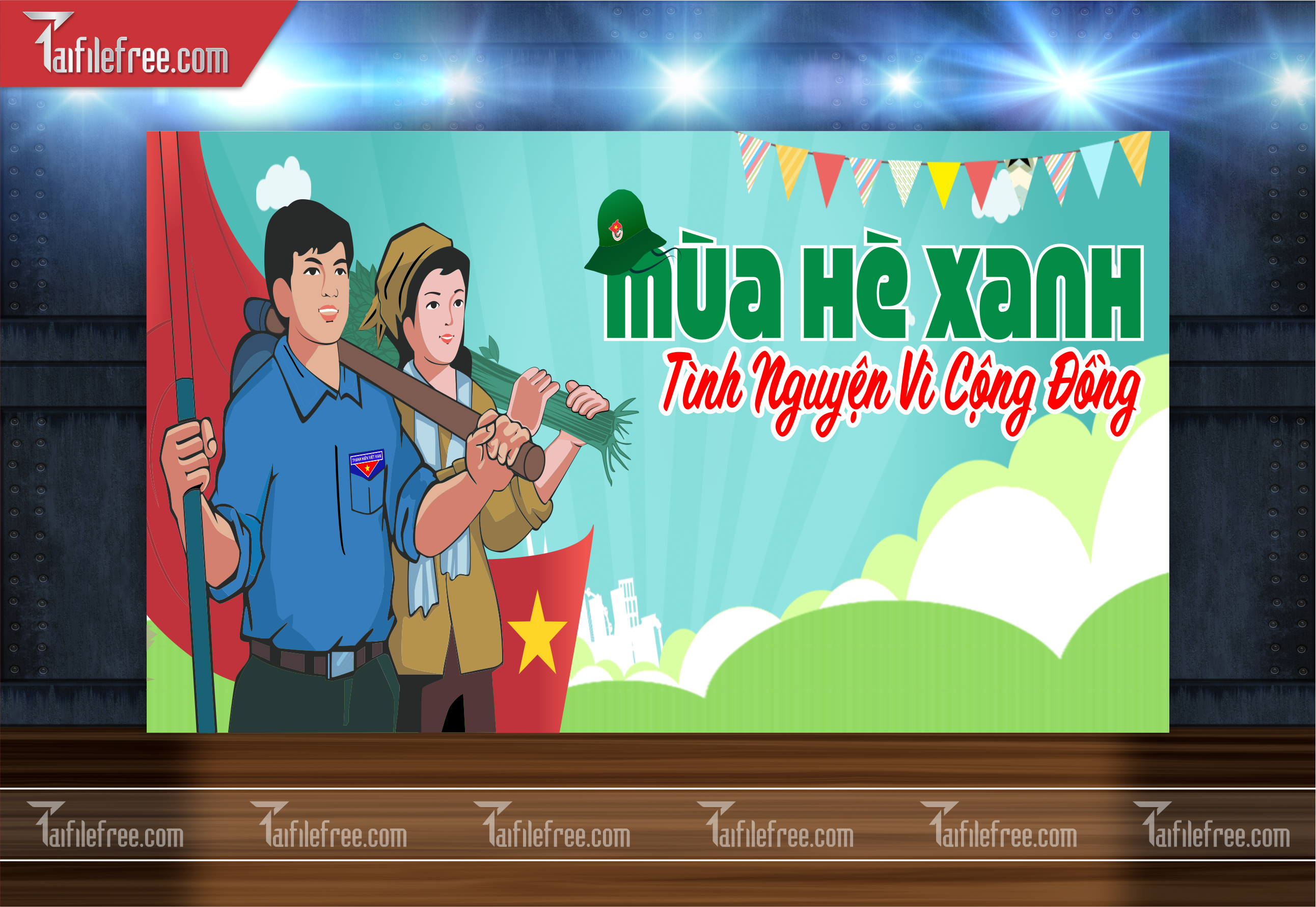 Mẫu Poster, Banner, Standee Ngày Thành lập Đoàn TNCSHCM 26/3_DTN52