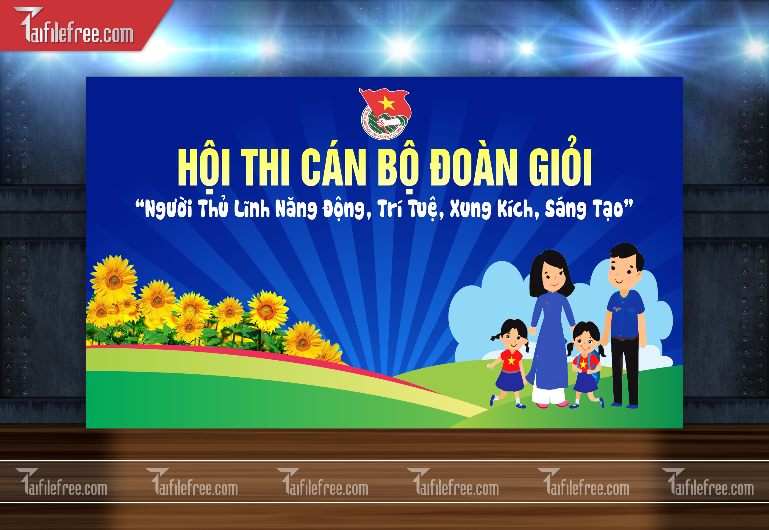 Mẫu Poster, Banner, Standee Ngày Thành lập Đoàn TNCSHCM 26/3_DTN53