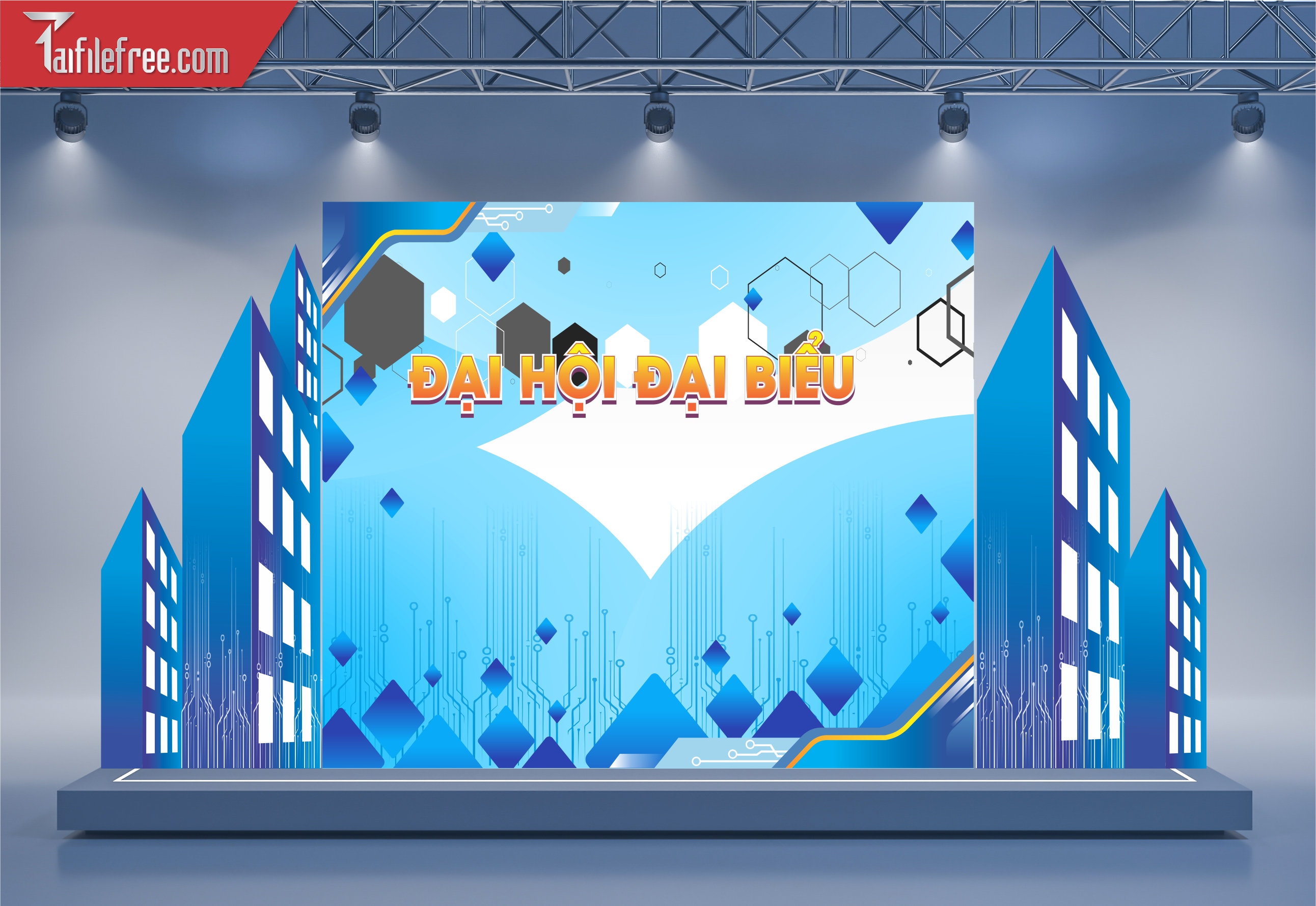 Background Sân Khấu Đại Hội Đại Biểu Thanh Niên_DTN79