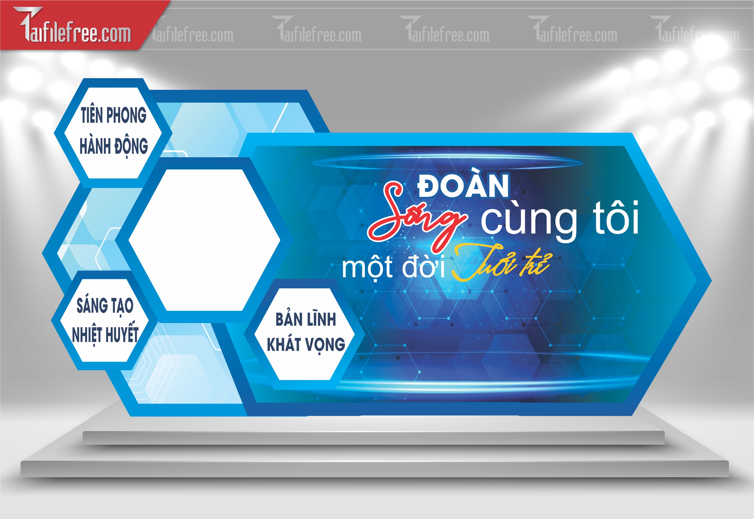 Background Sân Khấu Ngày Hội Đoàn Thanh Niên_DTN83