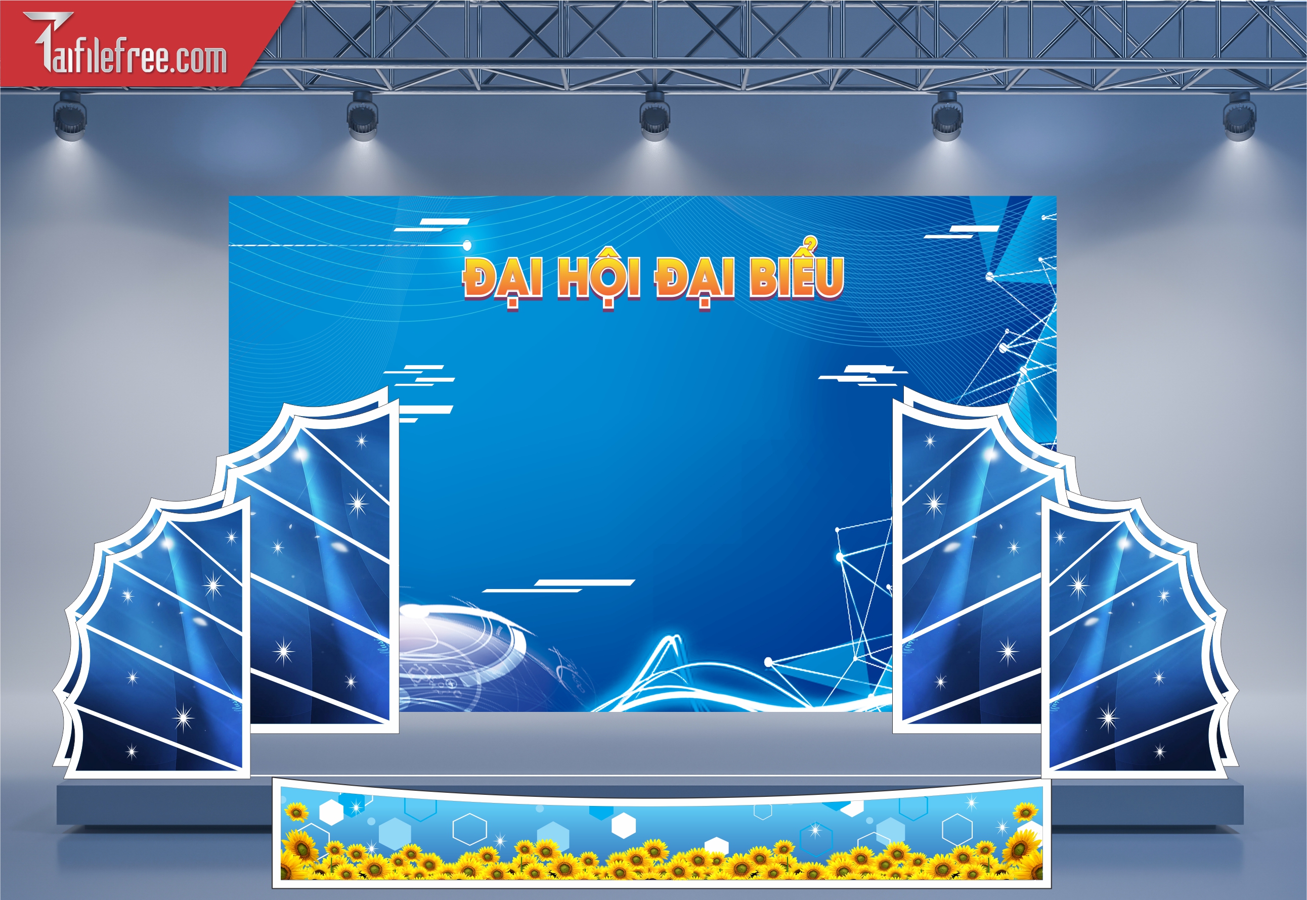 Background Sân Khấu Đại Hội Đại Biểu Đoàn Thanh Niên_DTN84