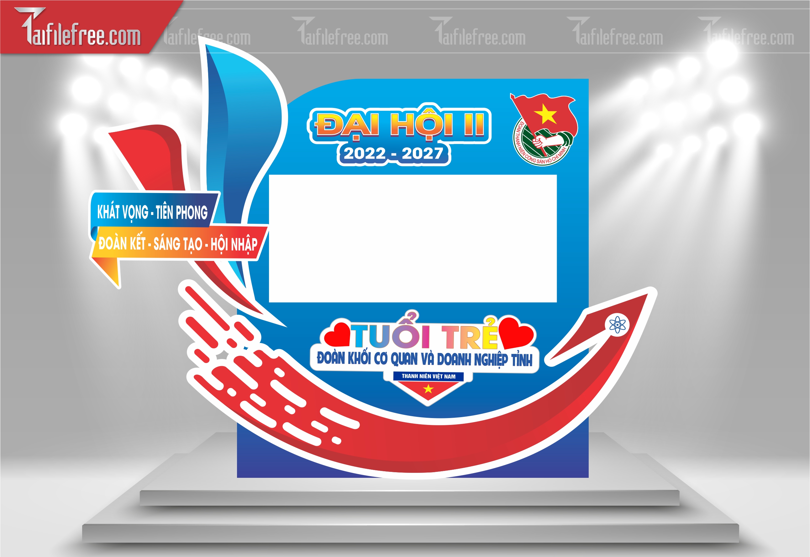 Background Sân Khấu Đại Hội Đại Biểu Đoàn Thanh Niên_DTN89