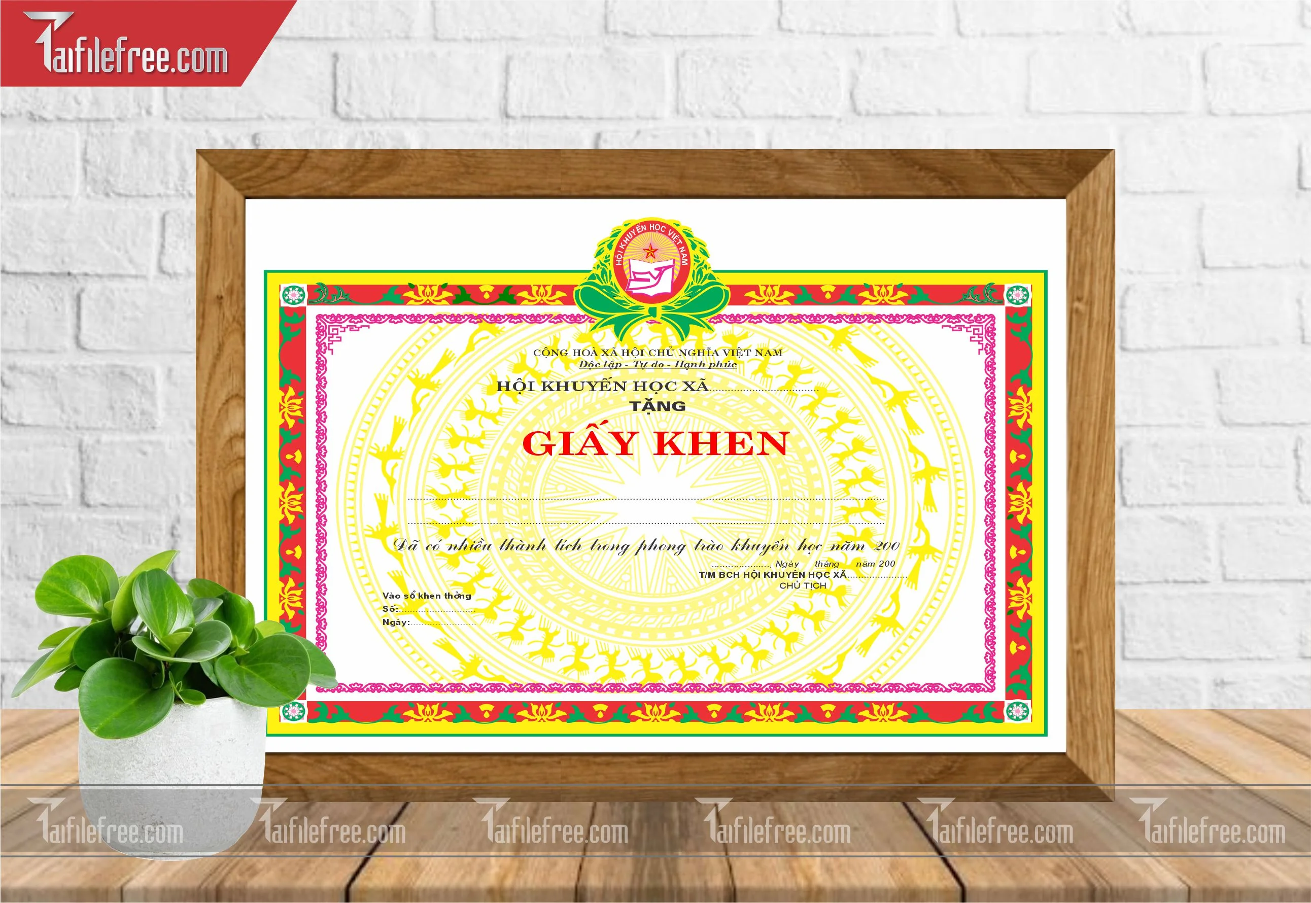 Giấy Khen Hội Khuyến Học_GK05