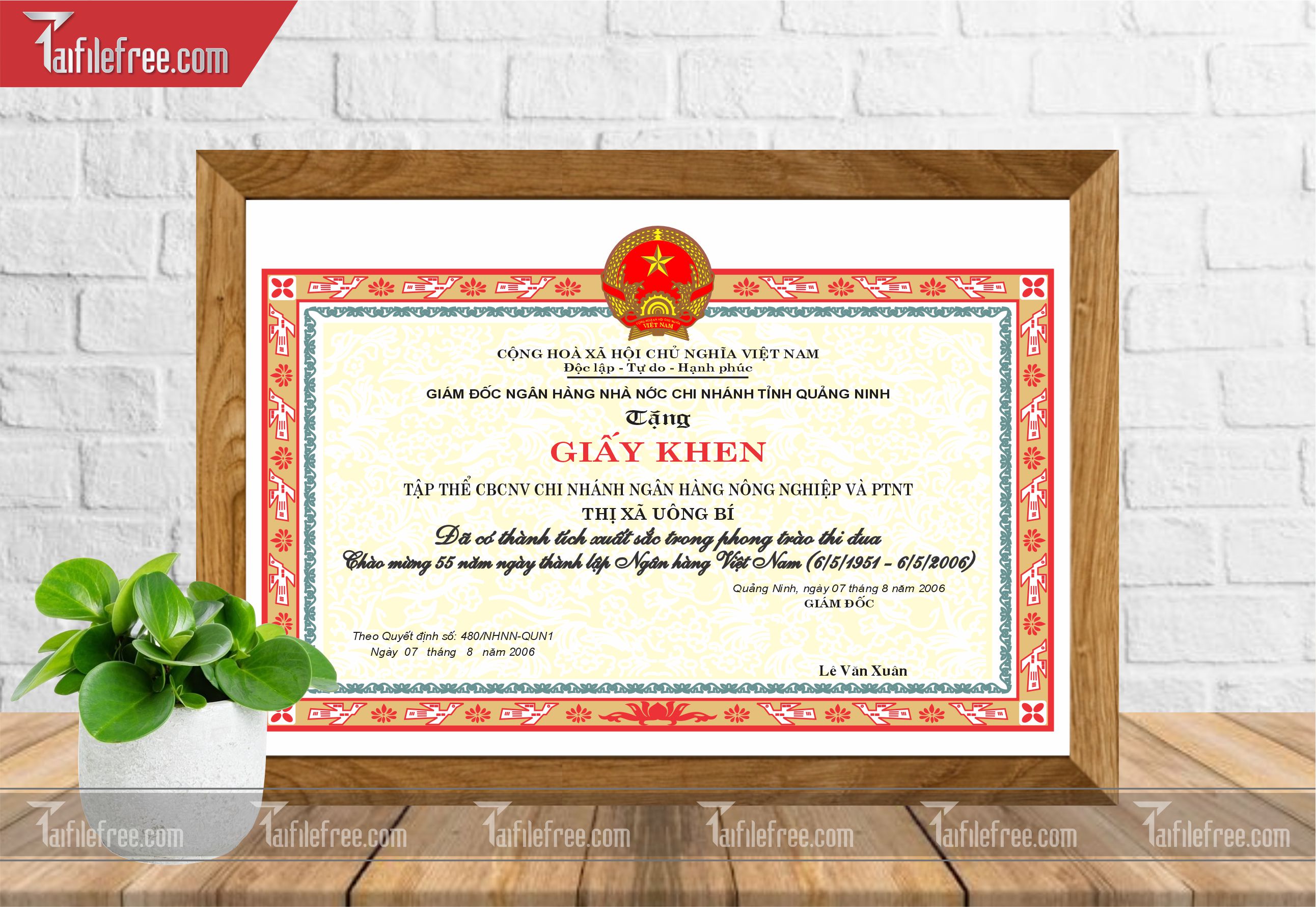 Giấy Khen Nhà Nước_GK06