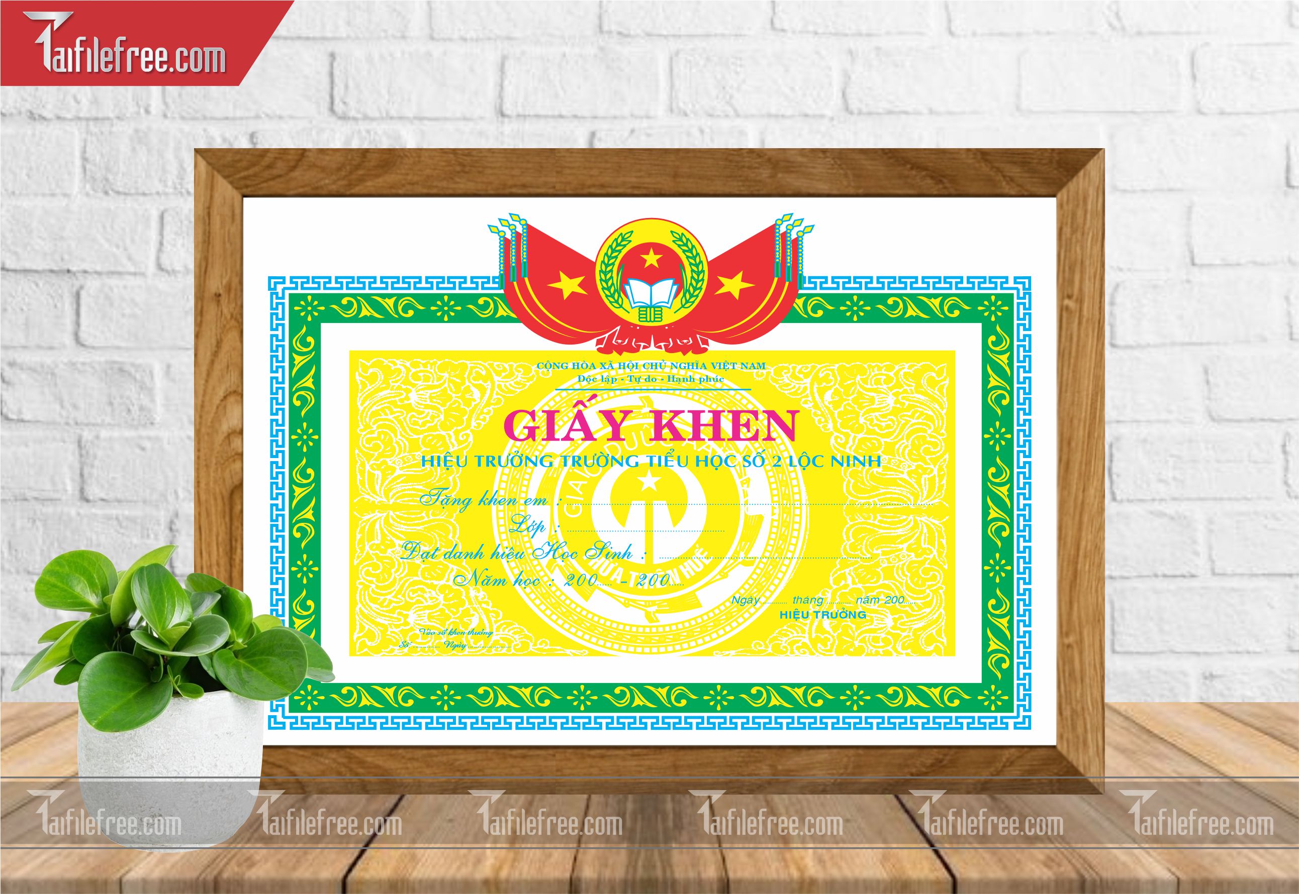 Giấy Khen Nhà Trường_GK09