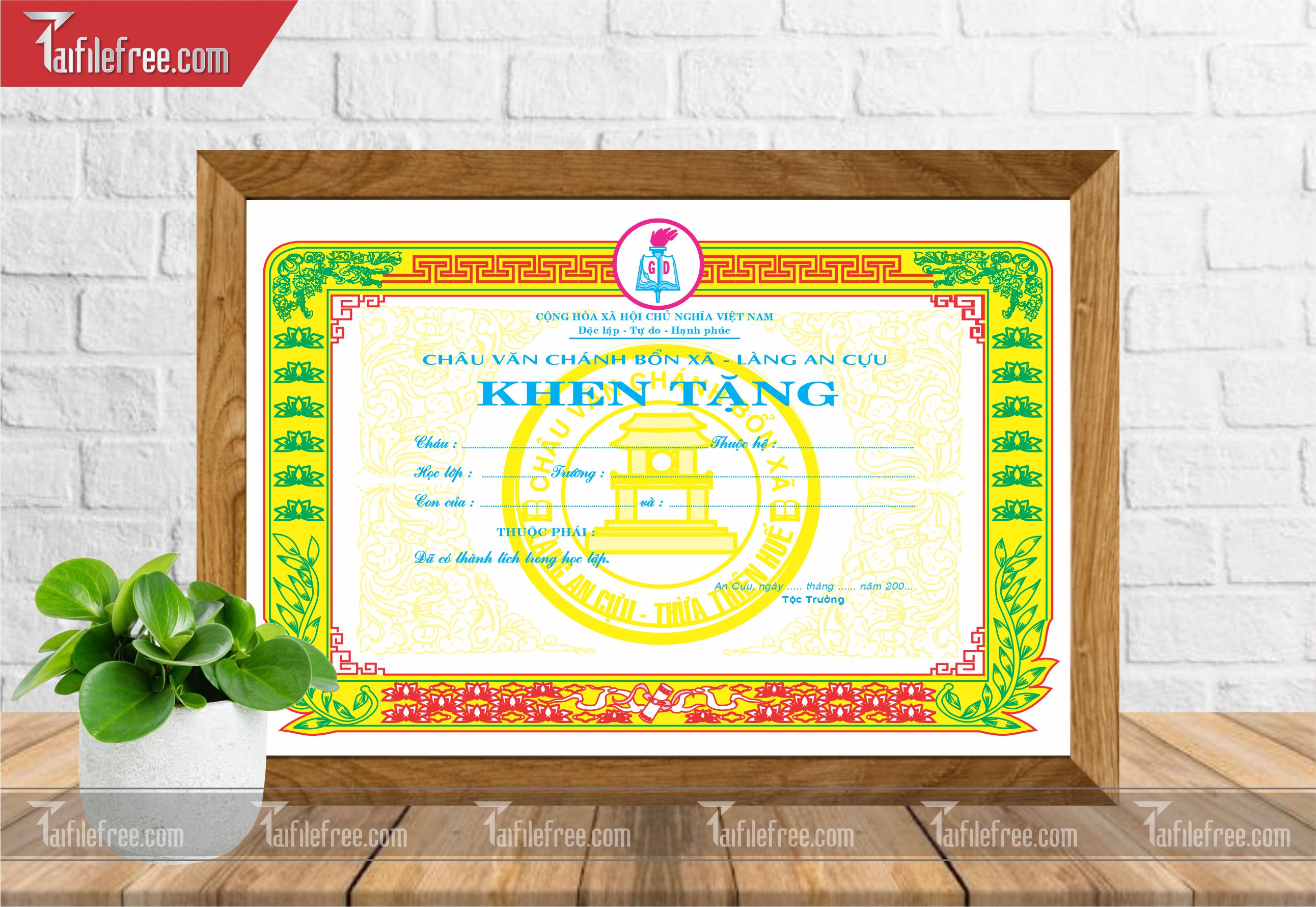 Giấy Khen Nhà Nước_GK10