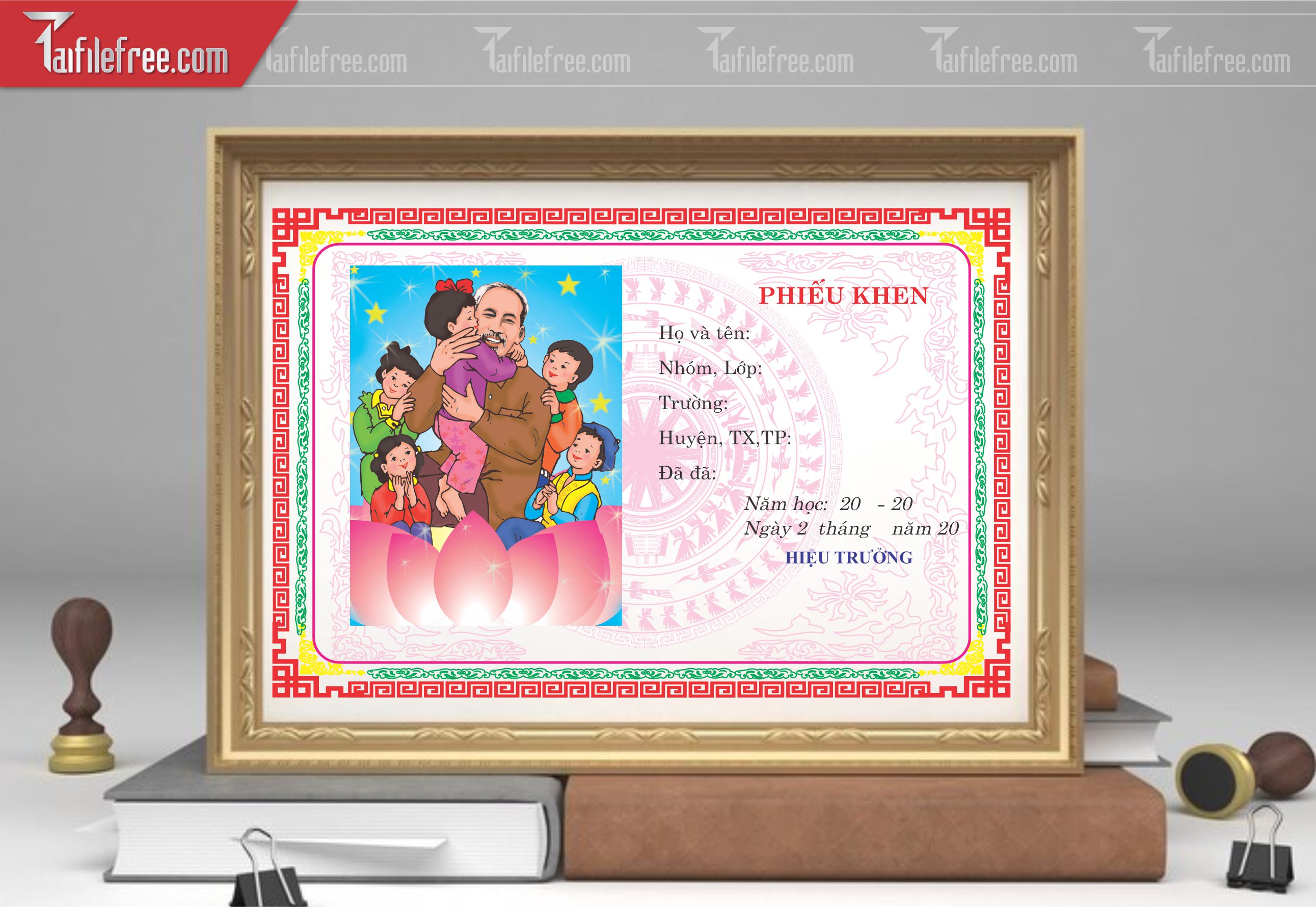Phiếu Khen Cháu Ngoan Bác Hồ _GK102