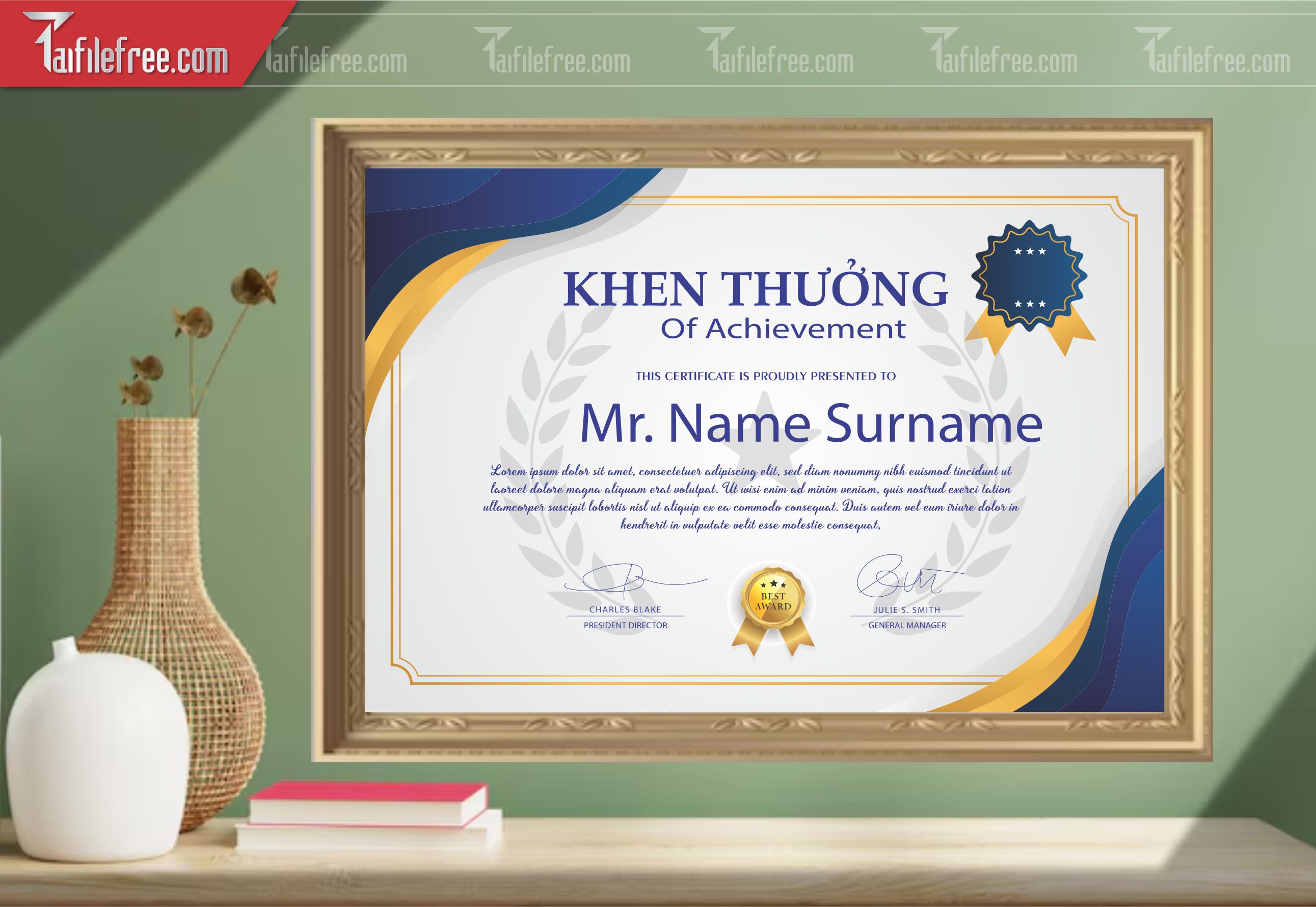Mẫu Giấy Chứng Nhận, Giấy Khen_GK111