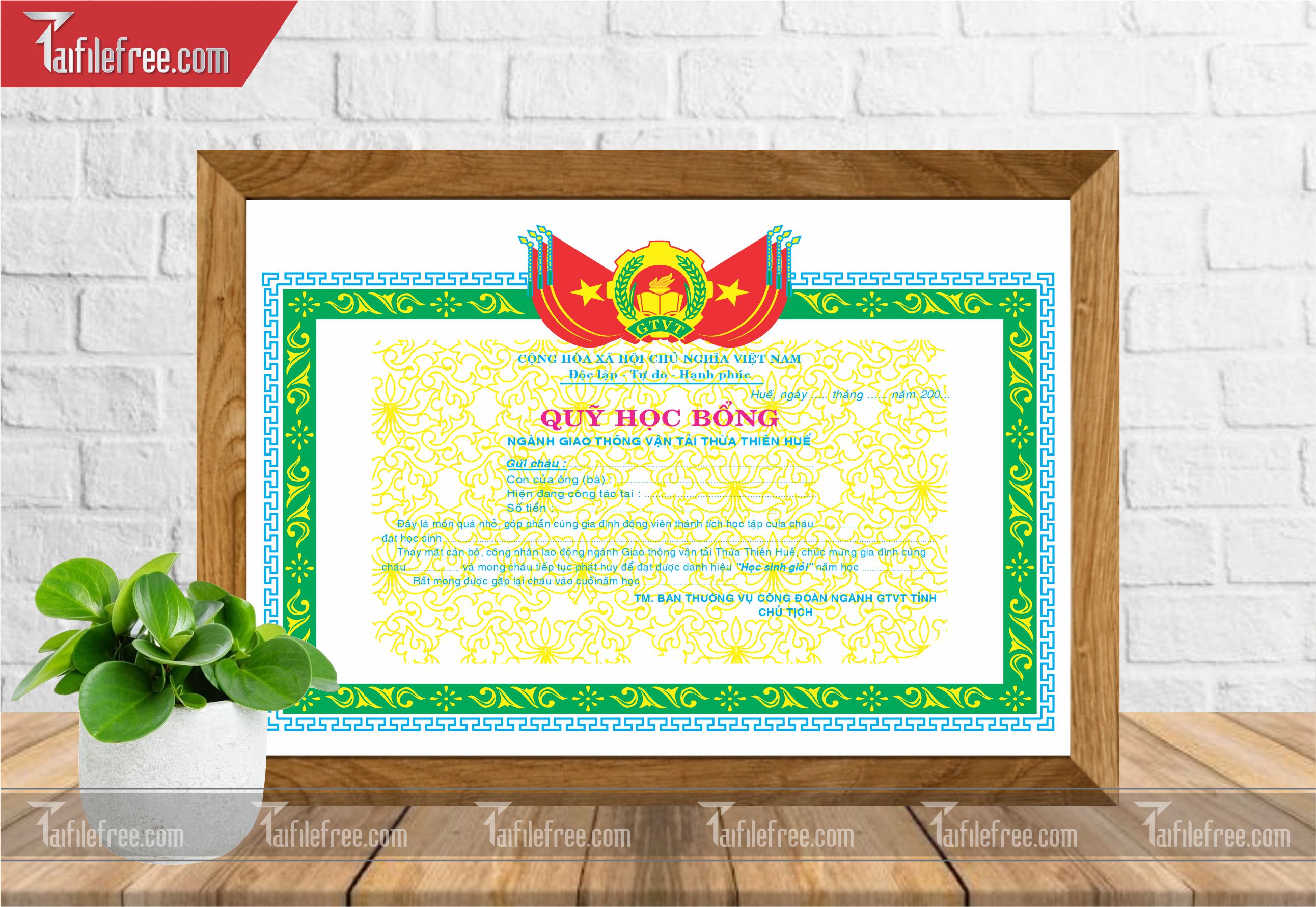 Giấy Khen Các Dòng Họ_GK12