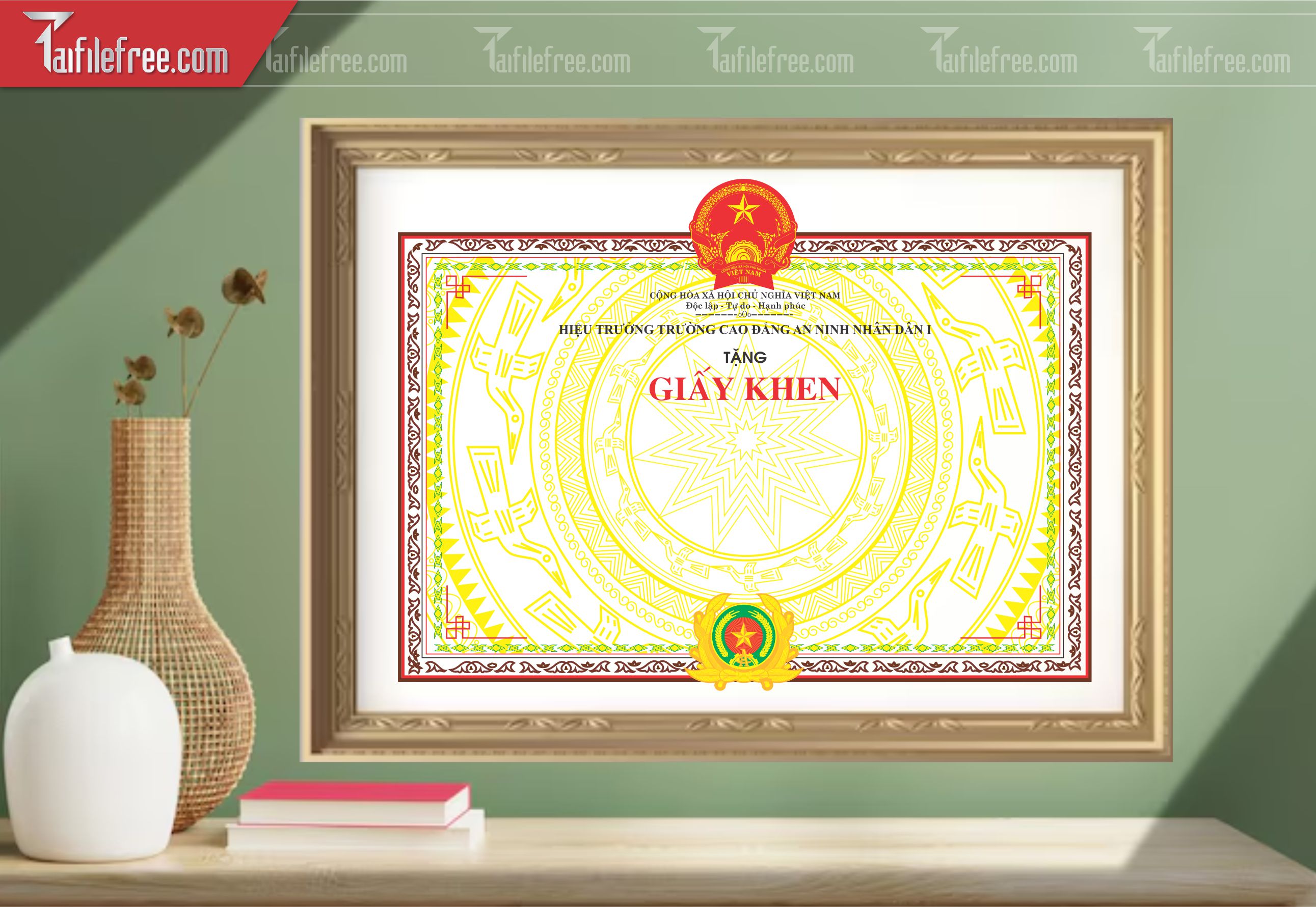 Giấy Khen Nhà Nước Đẹp_GK121