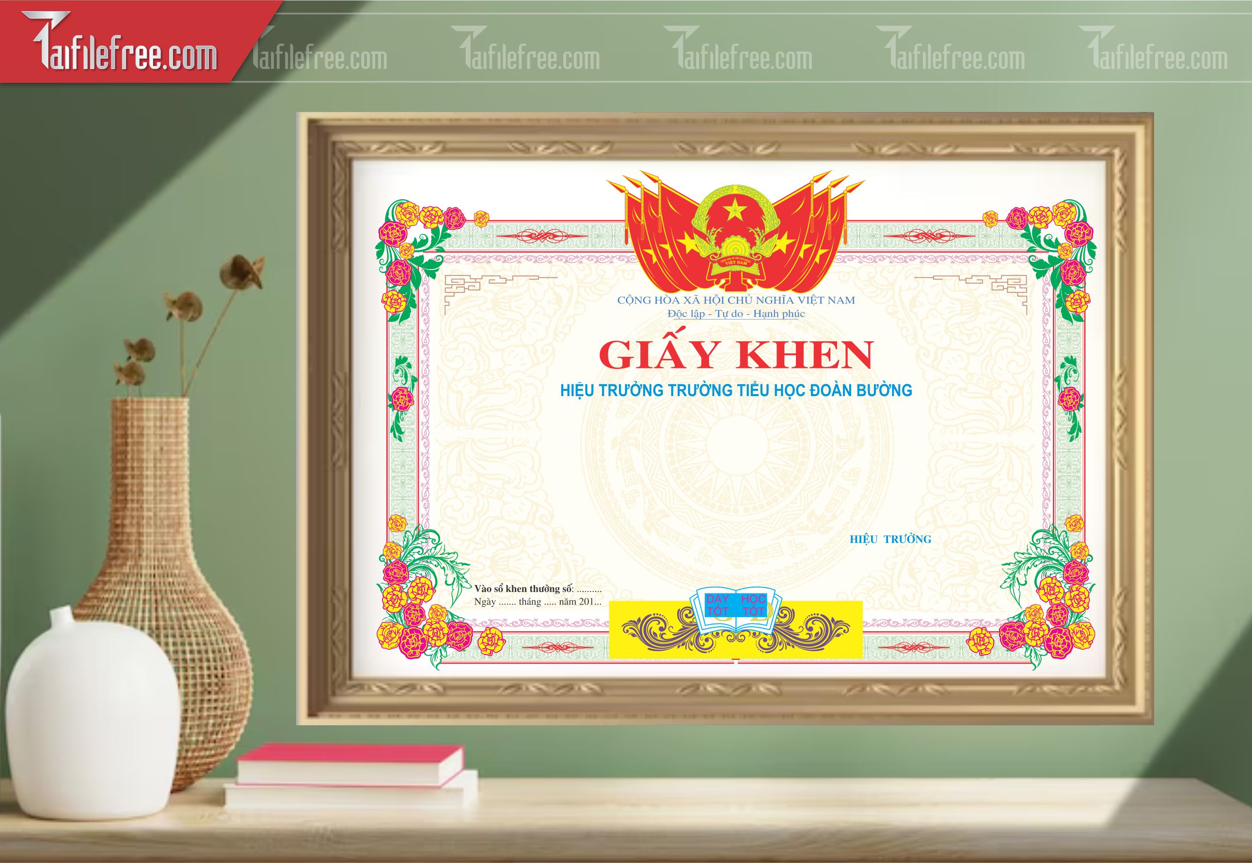 Giấy Khen Nhà Nước Đẹp_GK122