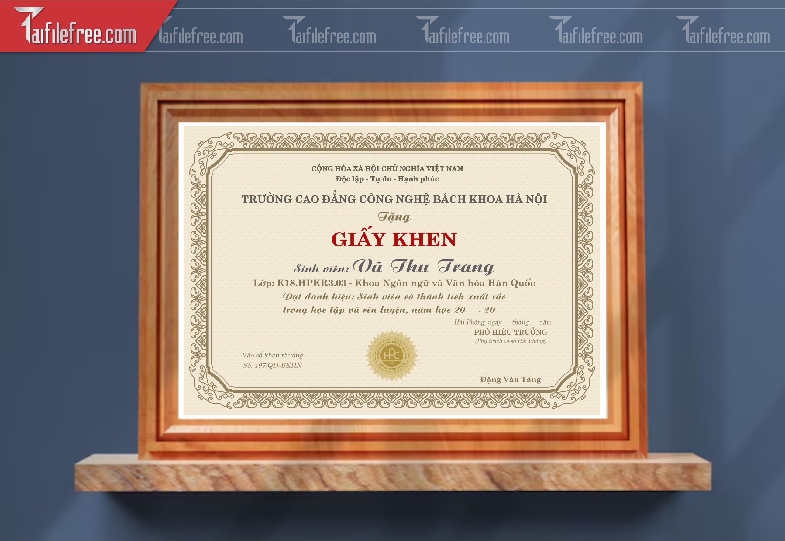 Giấy Khen Trường Học_GK128