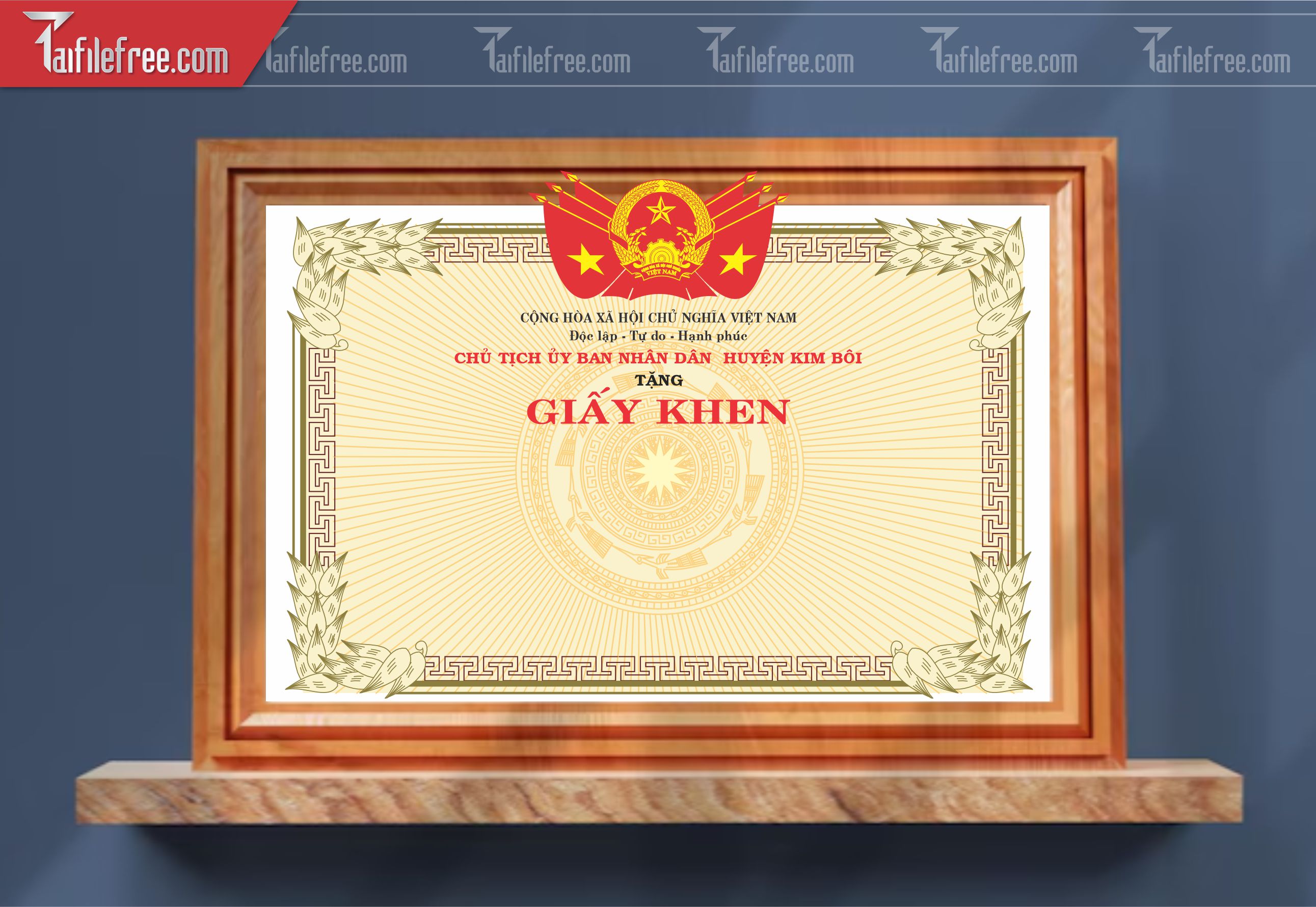 Giấy Khen Nhà Nước Đẹp_GK133
