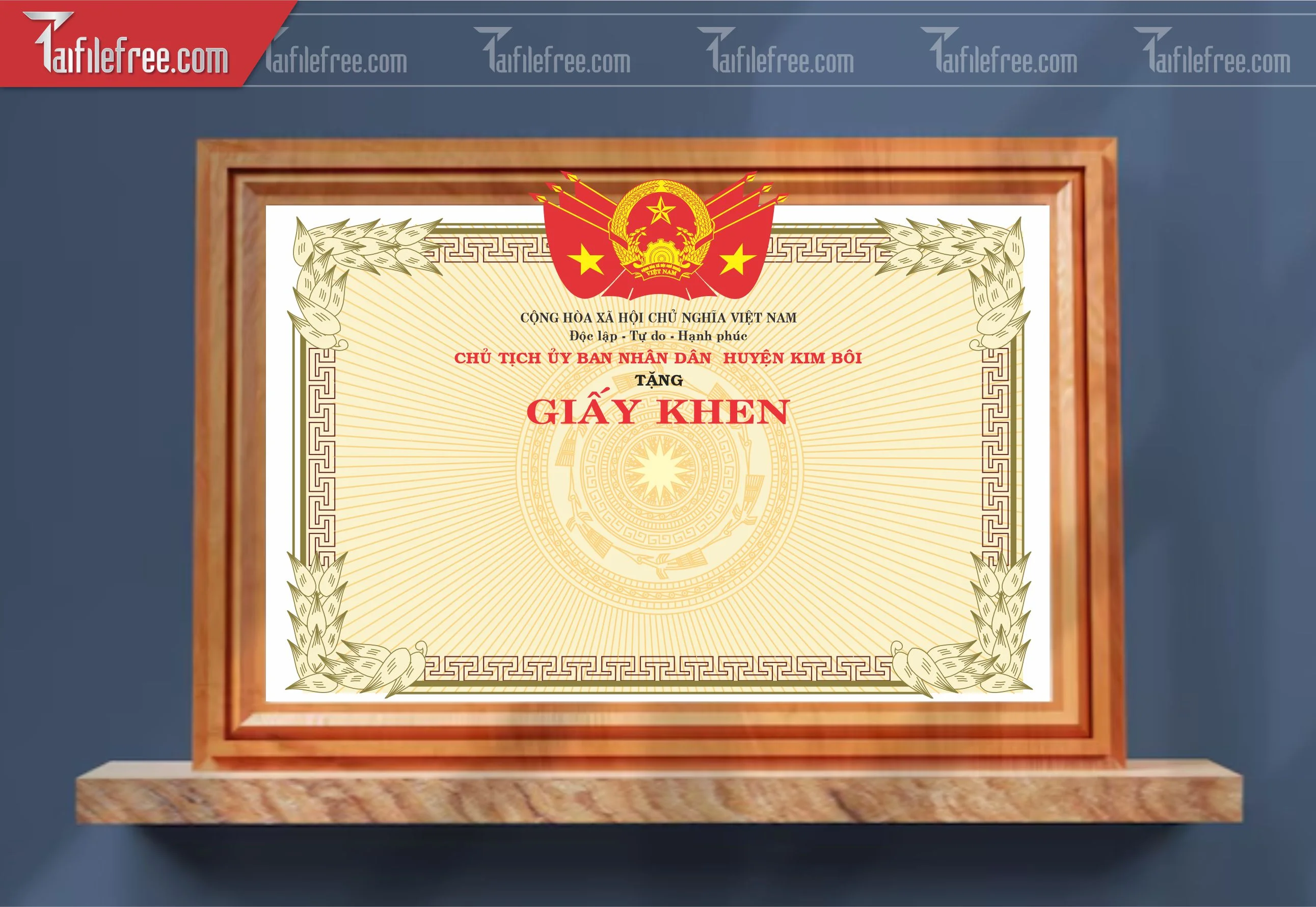 Giấy Khen Nhà Nước Đẹp_GK133