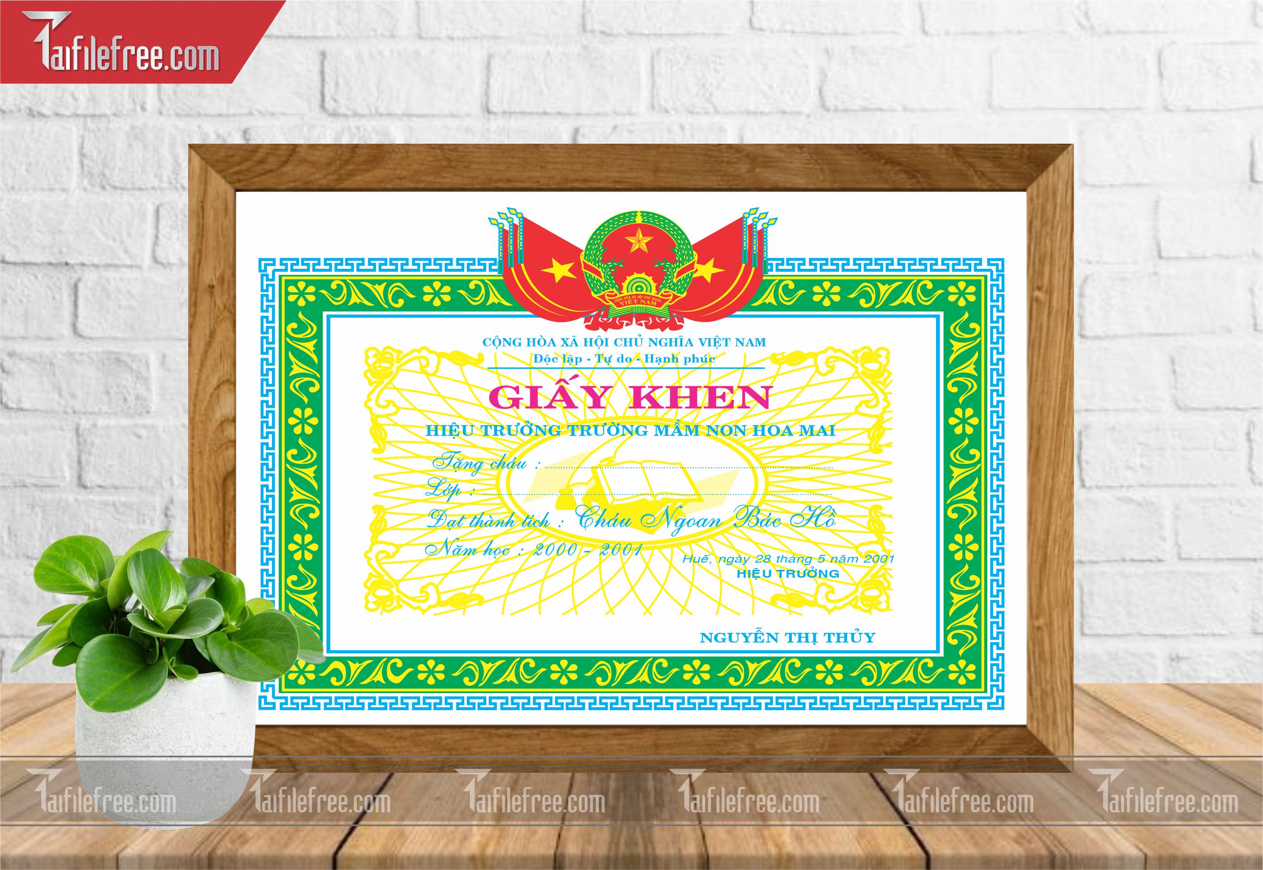 Giấy Khen Nhà Trường_GK14