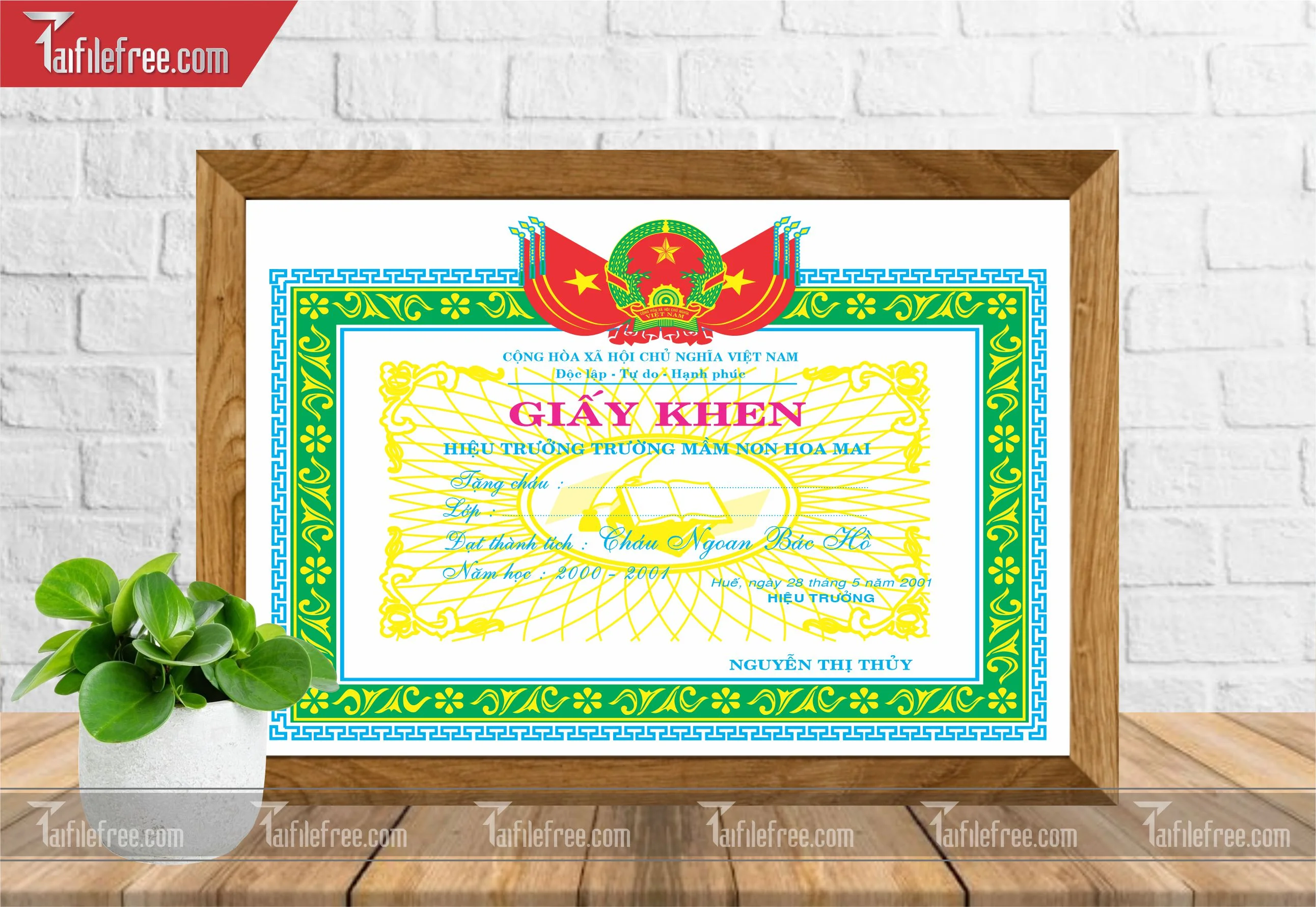 Giấy Khen Nhà Trường_GK14