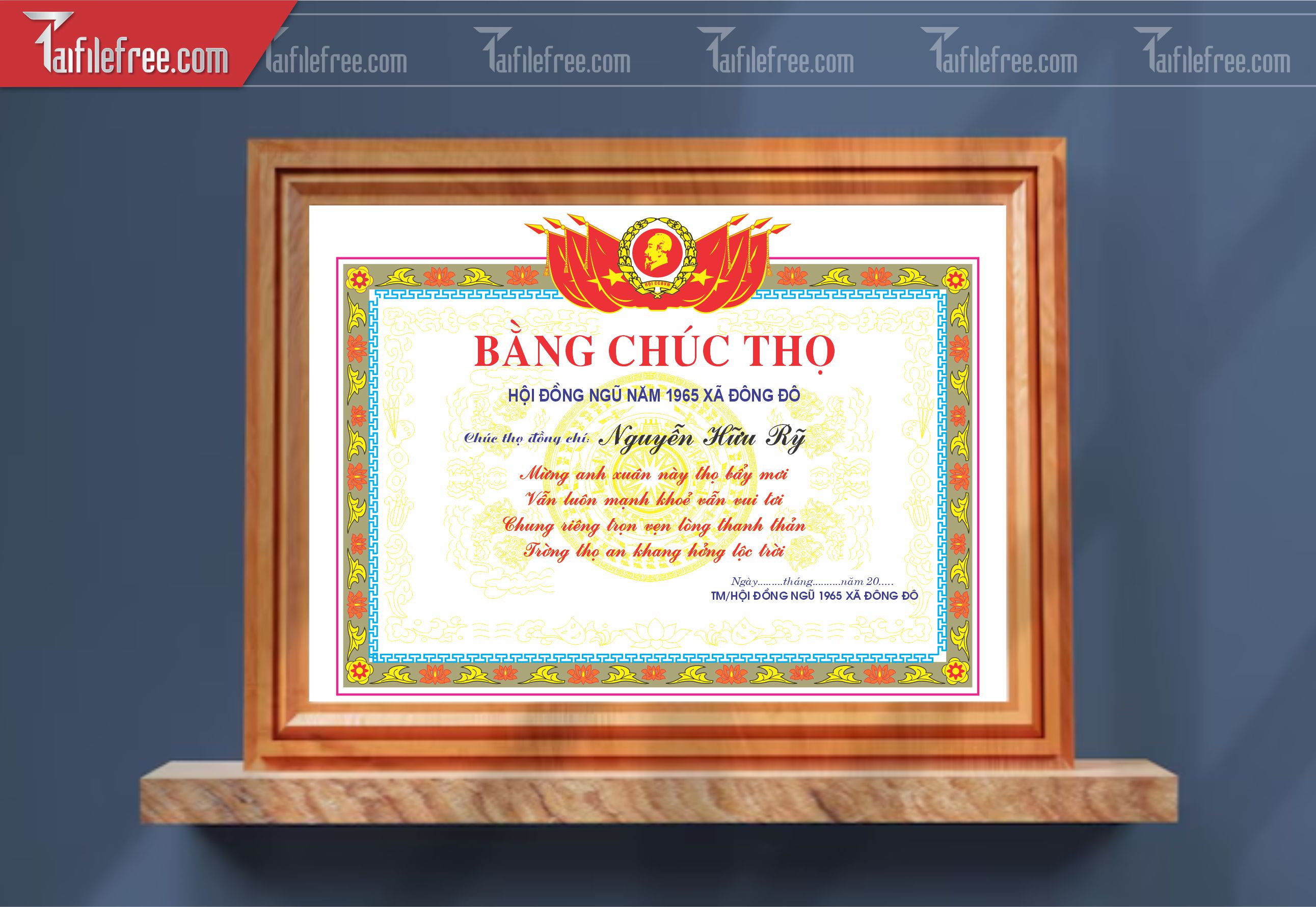Giấy Mừng Thọ Đẹp_GK143