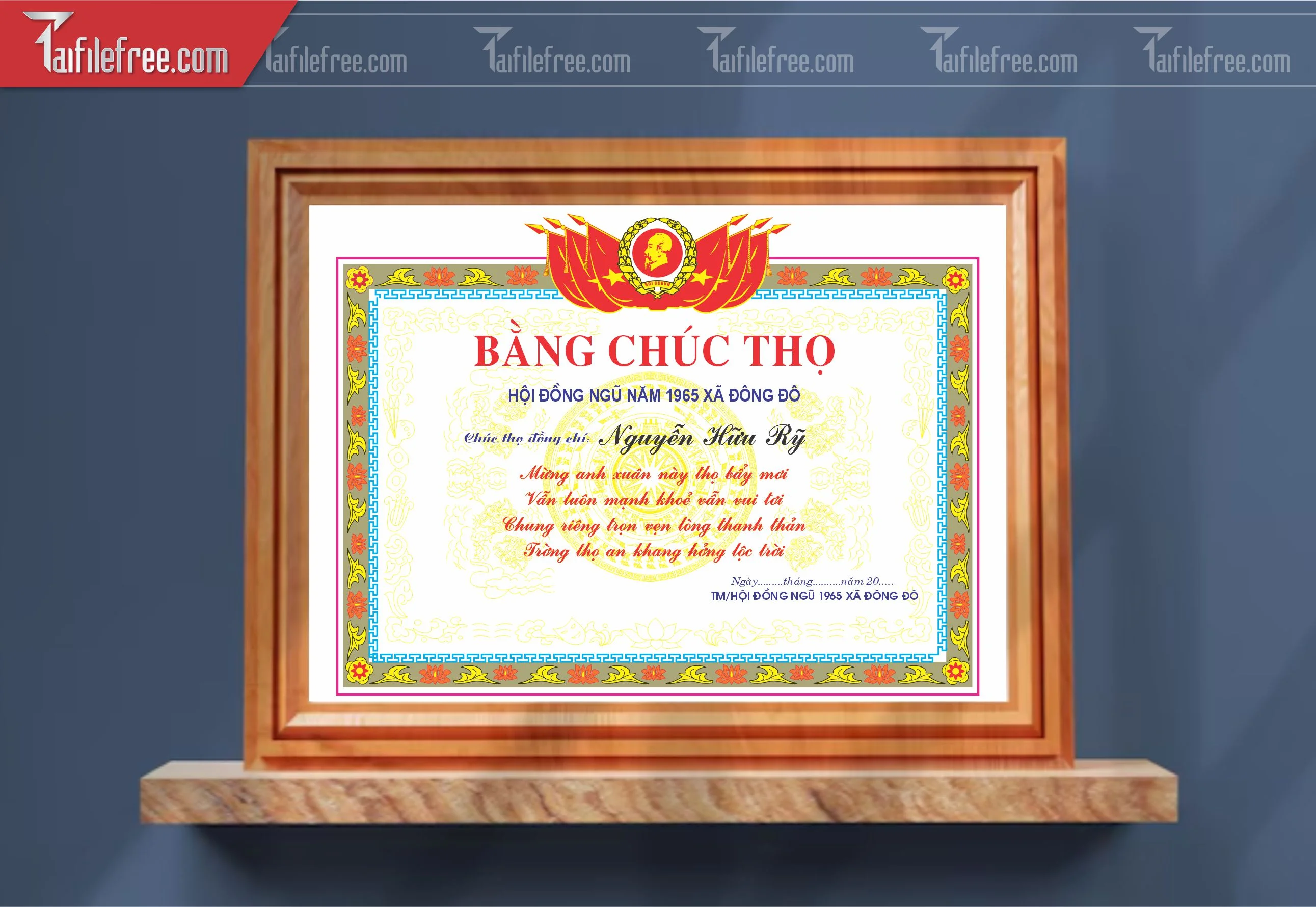Giấy Mừng Thọ Đẹp_GK143