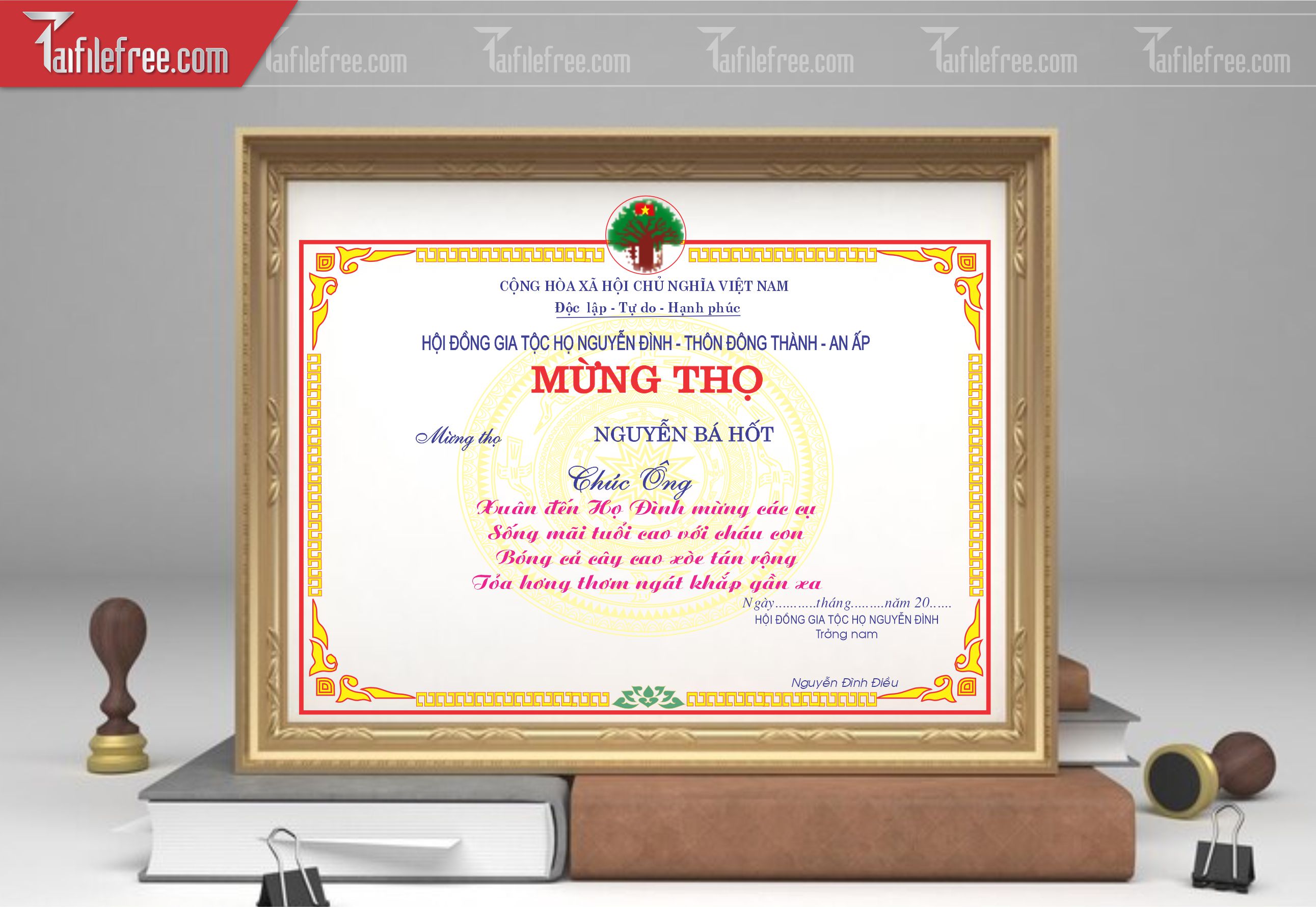 Giấy Mừng Thọ Đẹp_GK150