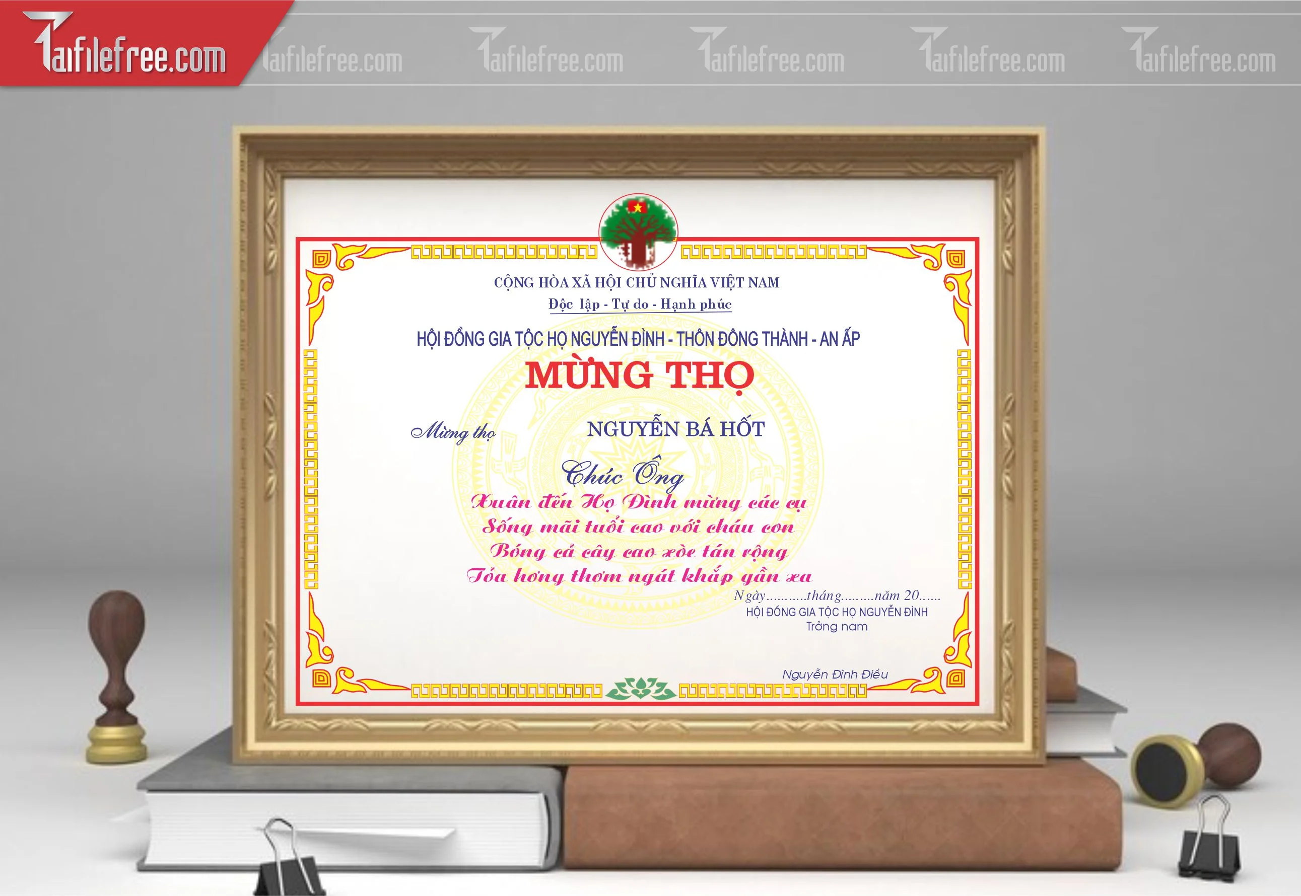 Giấy Mừng Thọ Đẹp_GK150