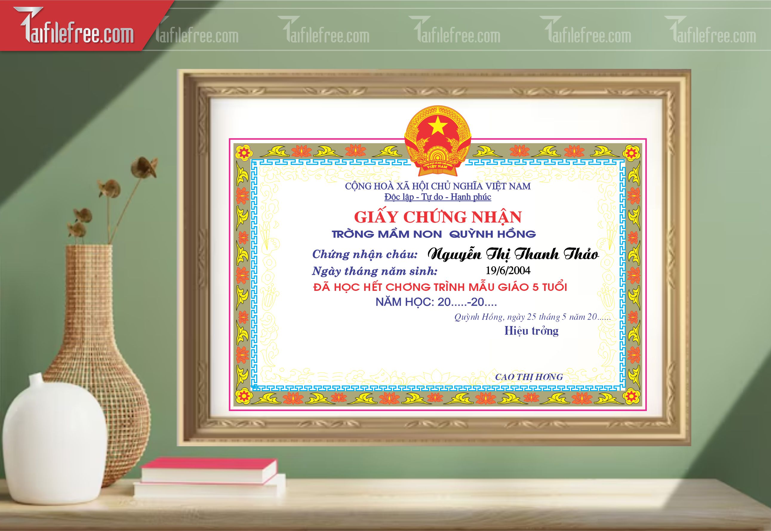 Giấy Khen Trường Học _GK153