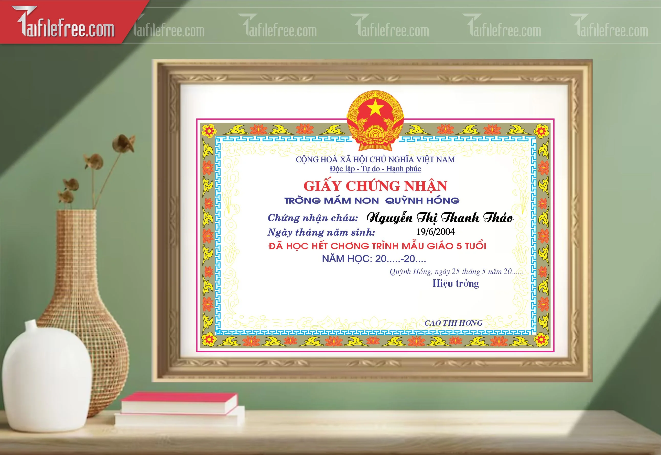Giấy Khen Trường Học _GK153