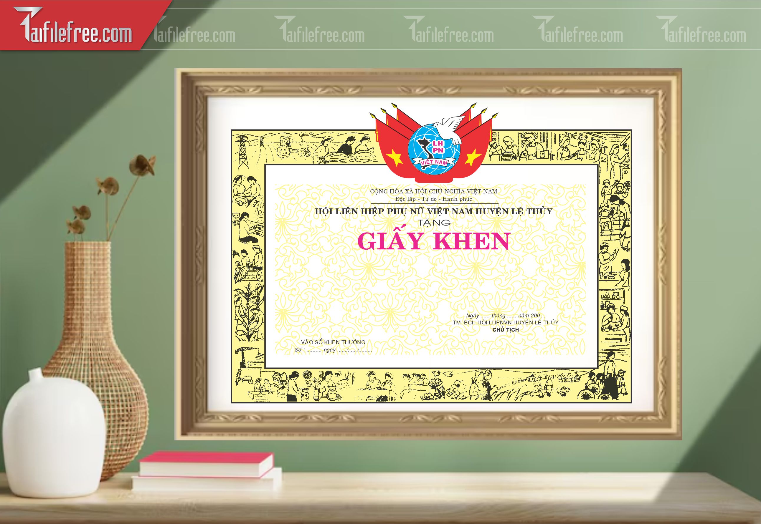 Giấy Khen Liên Hiệp Phụ Nữ_GK157