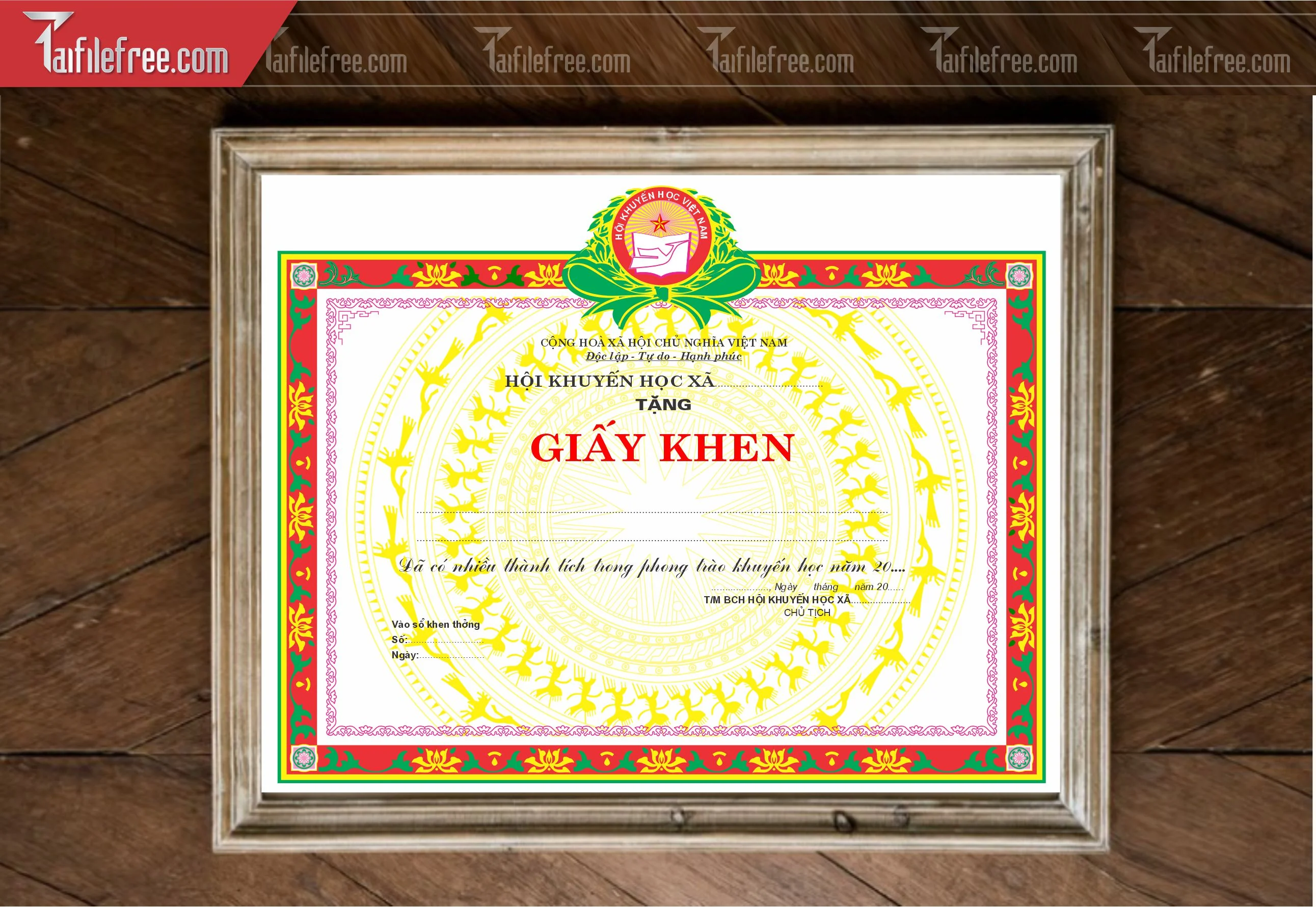 Giấy Khen Hội Khuyến Học_GK158