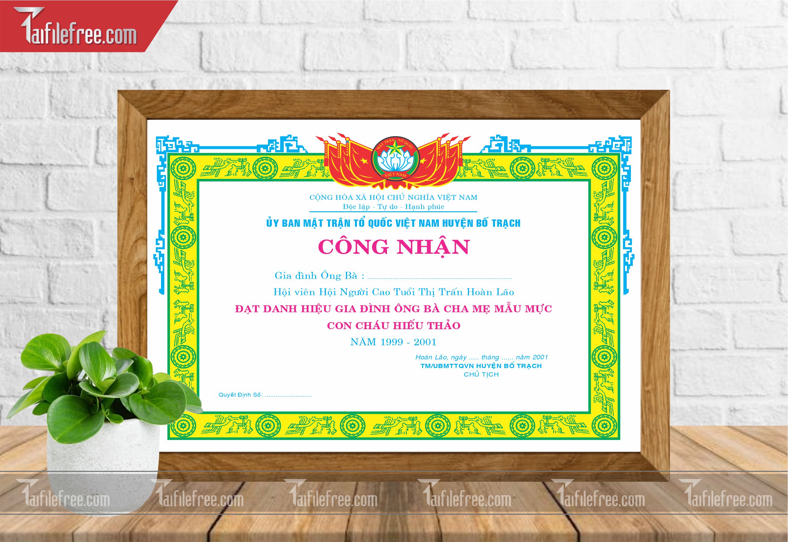 Giấy Khen Nhà Nước_GK16