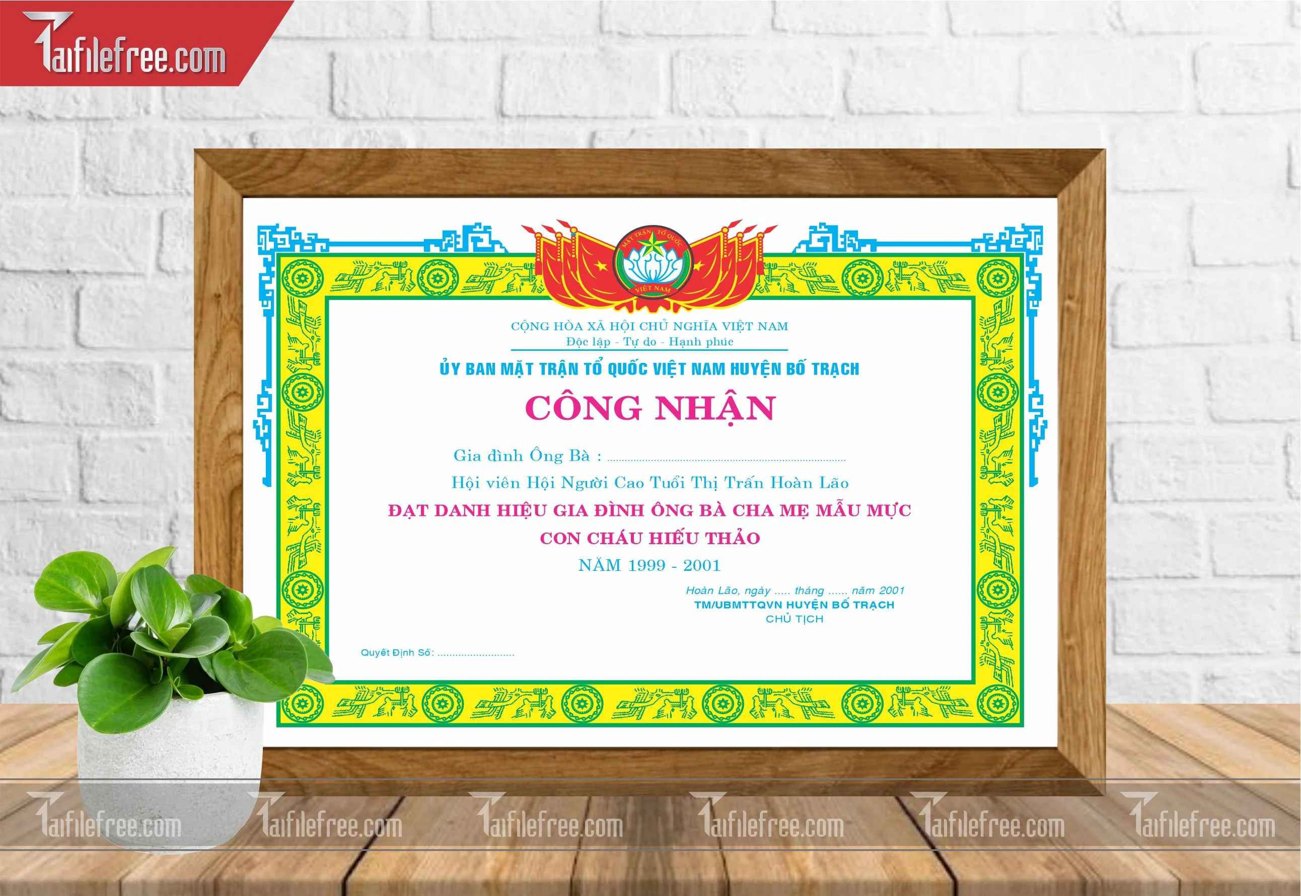 Giấy Khen Nhà Nước_GK16