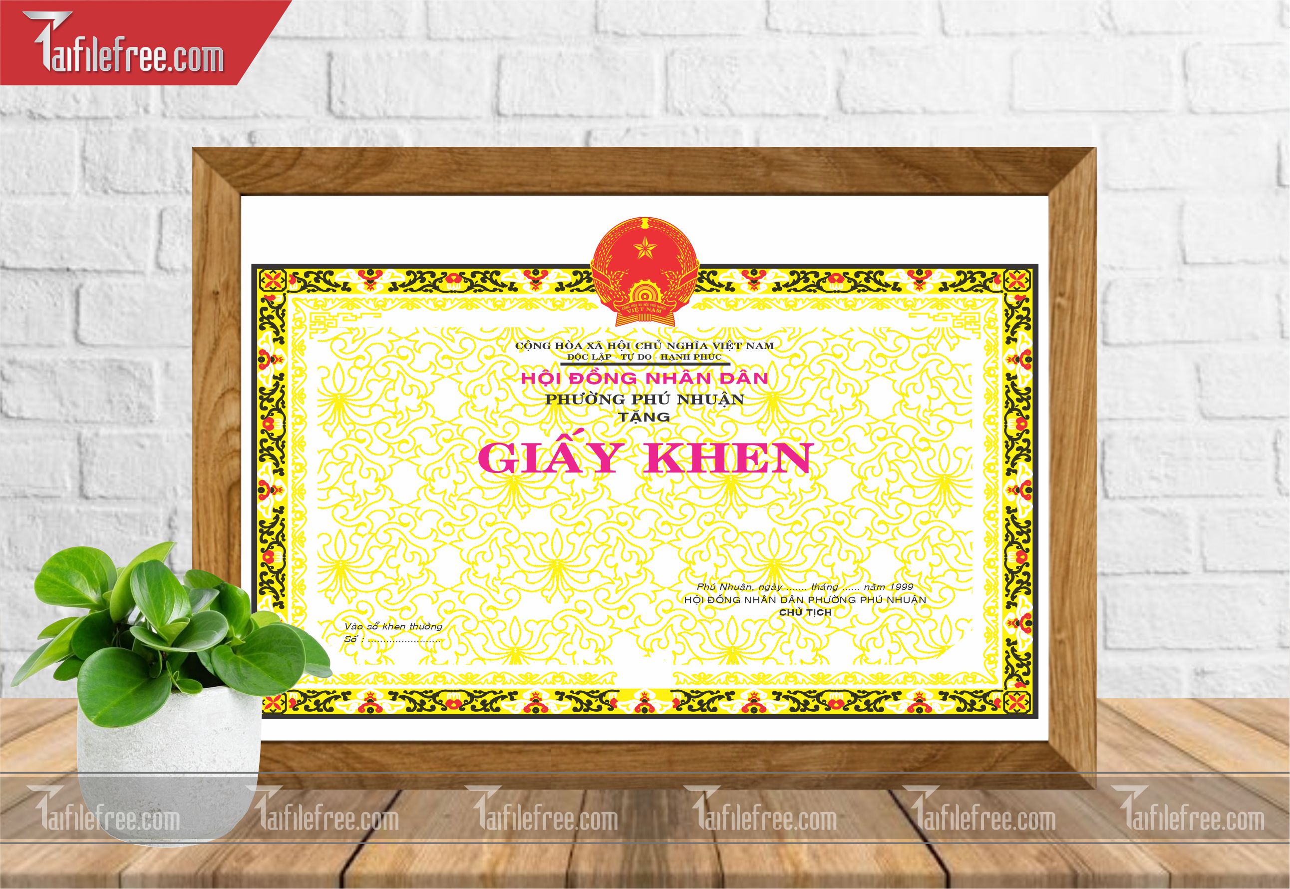 Giấy Khen Nhà Nước_GK17