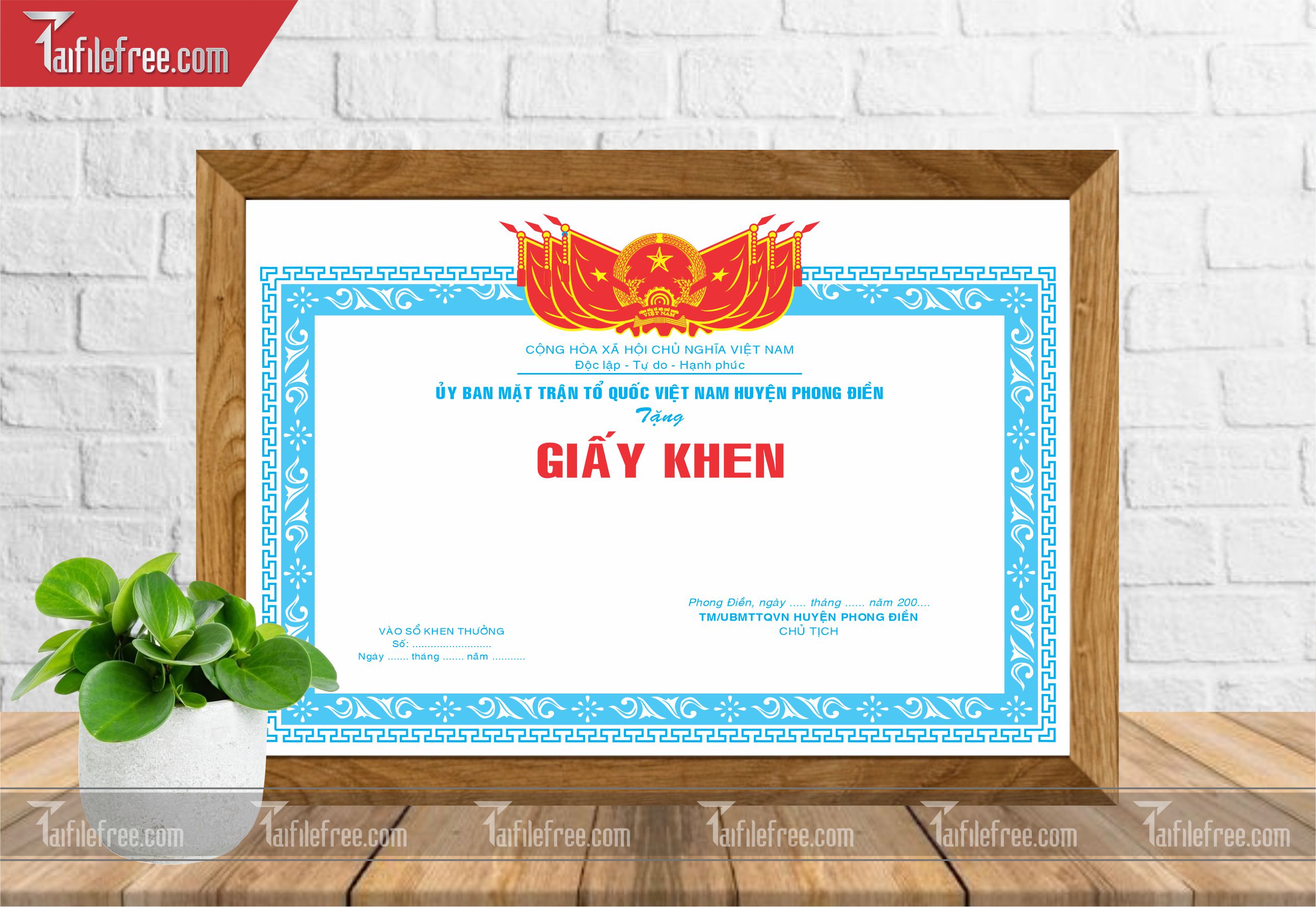 Giấy Khen Nhà Nước_GK26