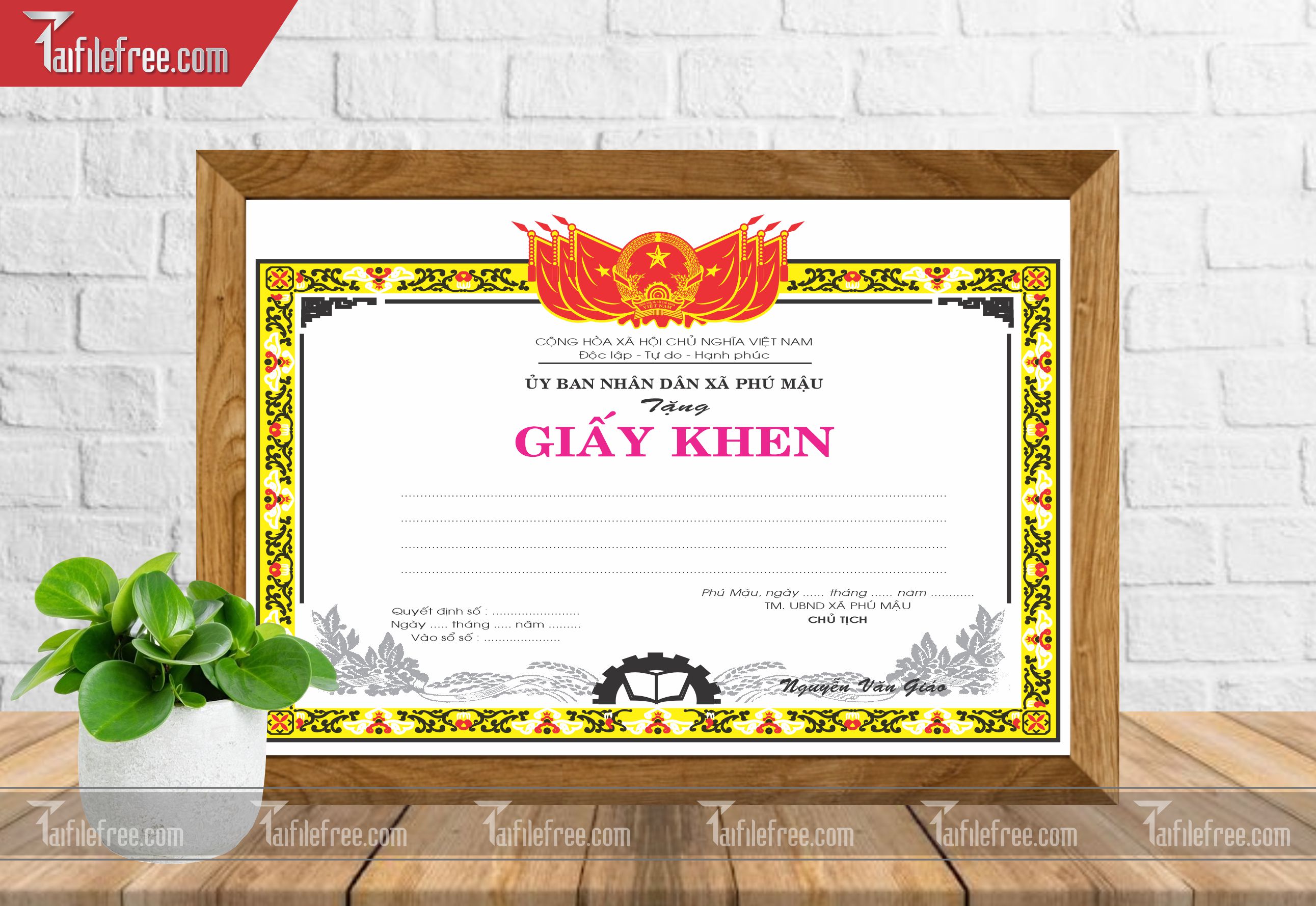 Giấy Khen Nhà Nước_GK30