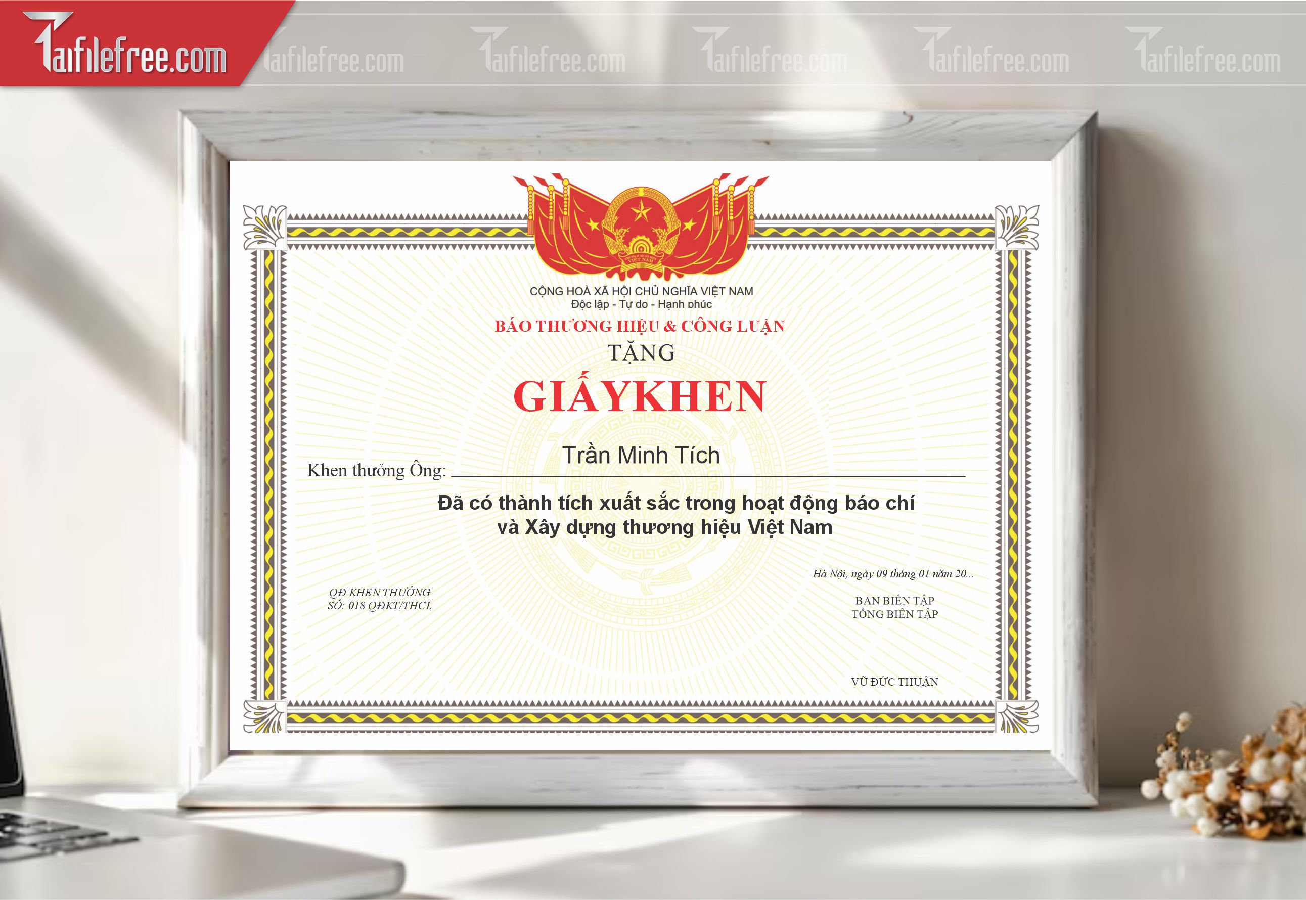 Giấy Khen Doanh Nhân_GK034