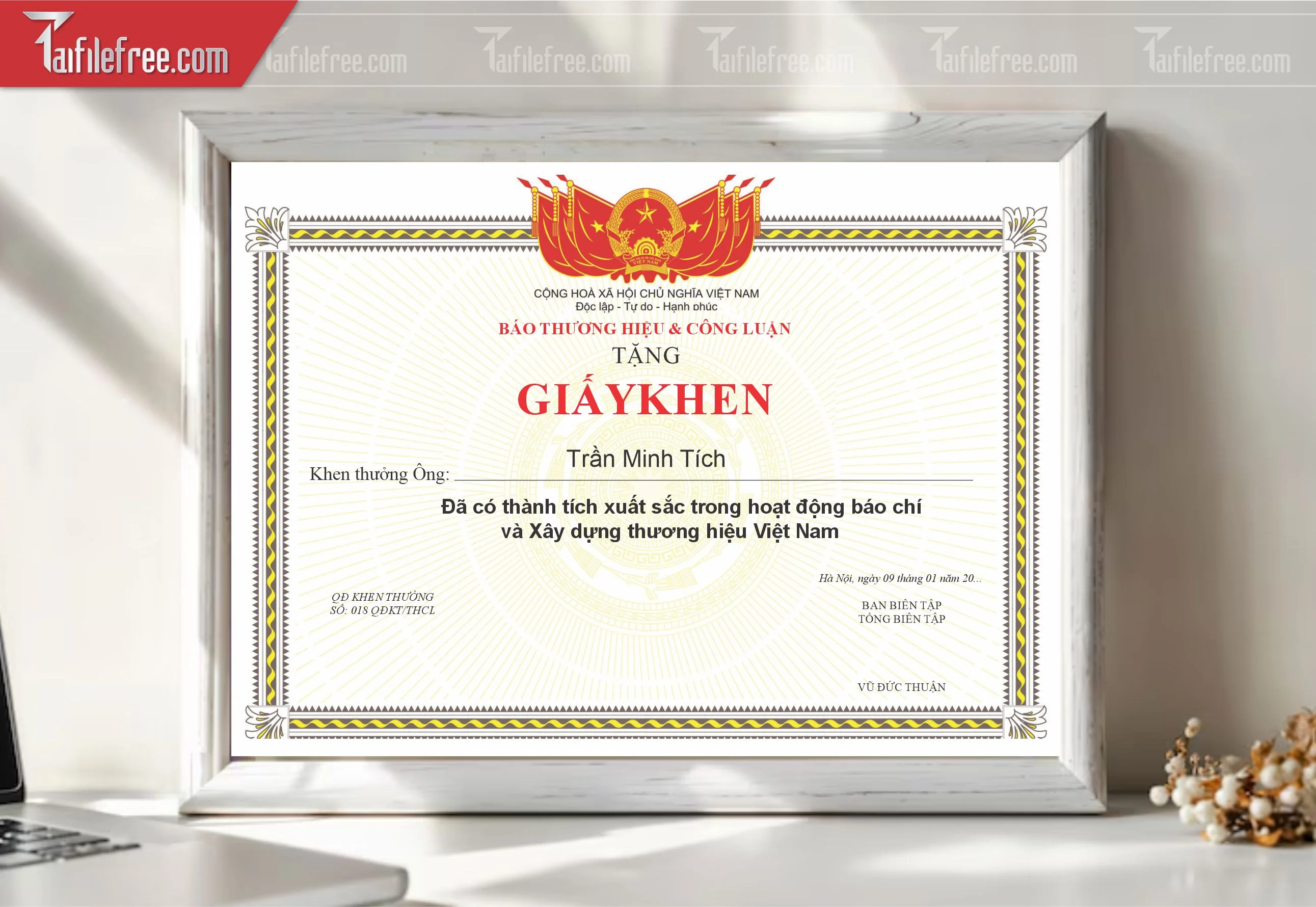 Giấy Khen Doanh Nhân_GK034