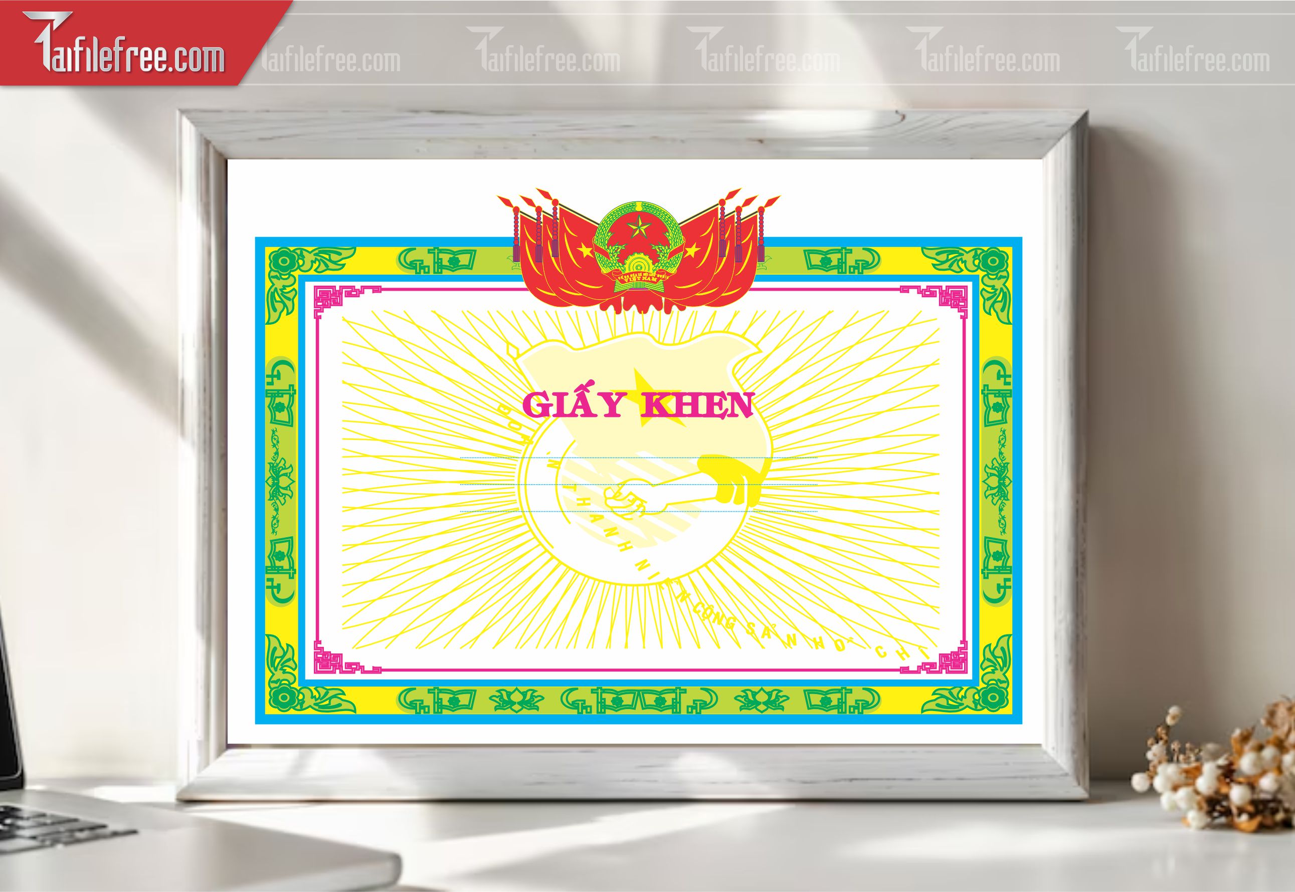 Mẫu Giấy Khen Đẹp_GK035