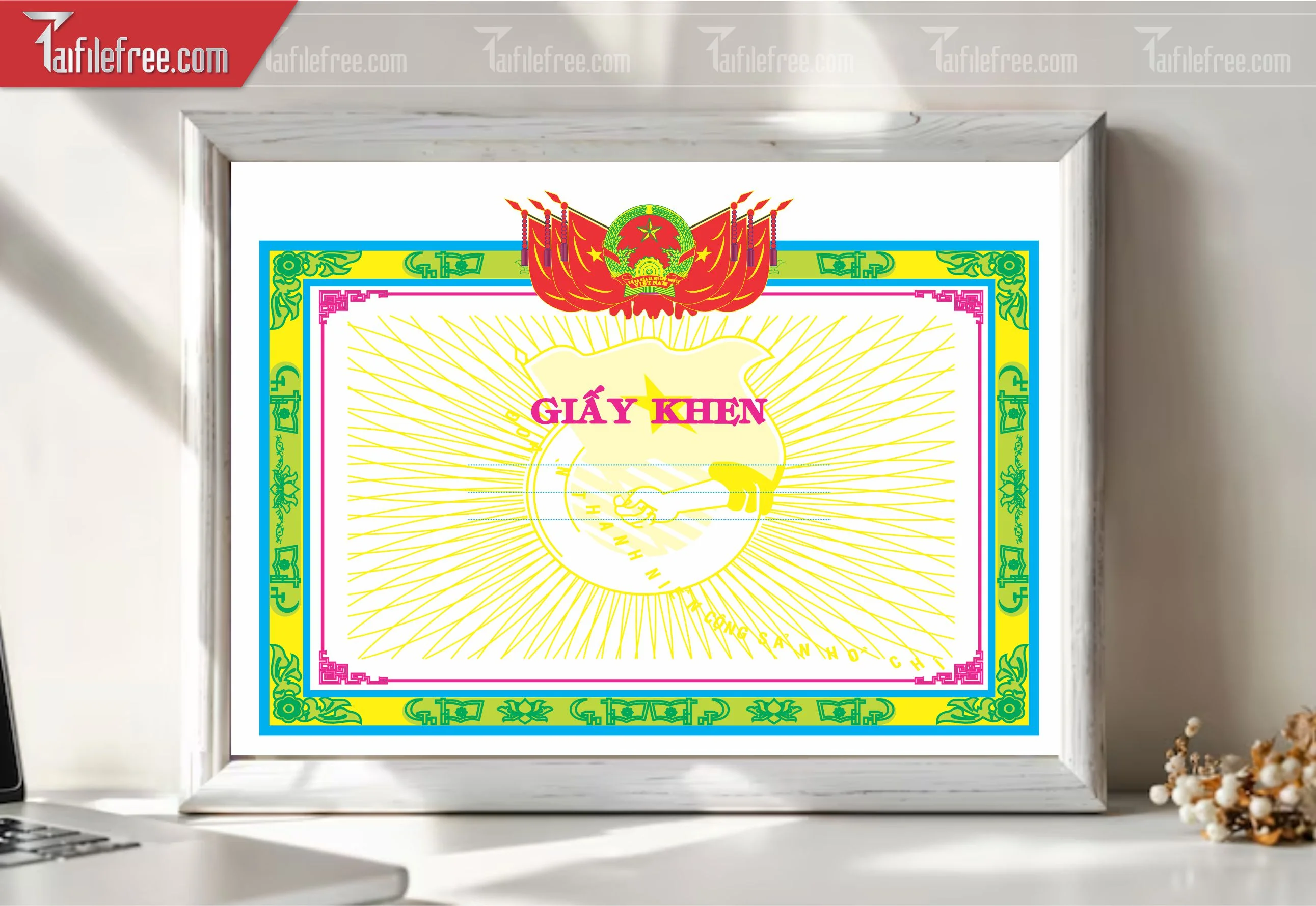 Mẫu Giấy Khen Đẹp_GK035