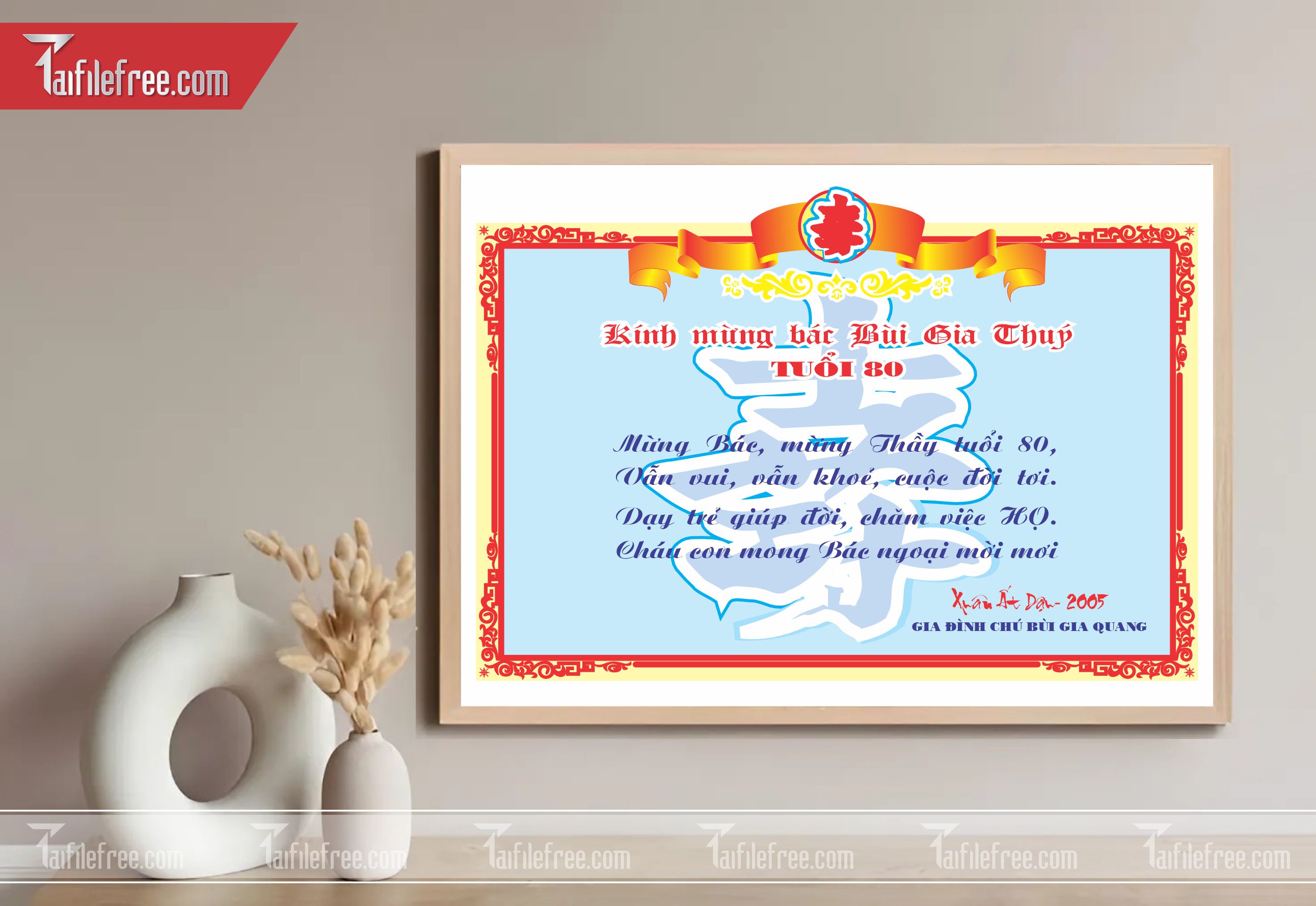Giấy Mừng Thọ Cao Tuổi_GK36