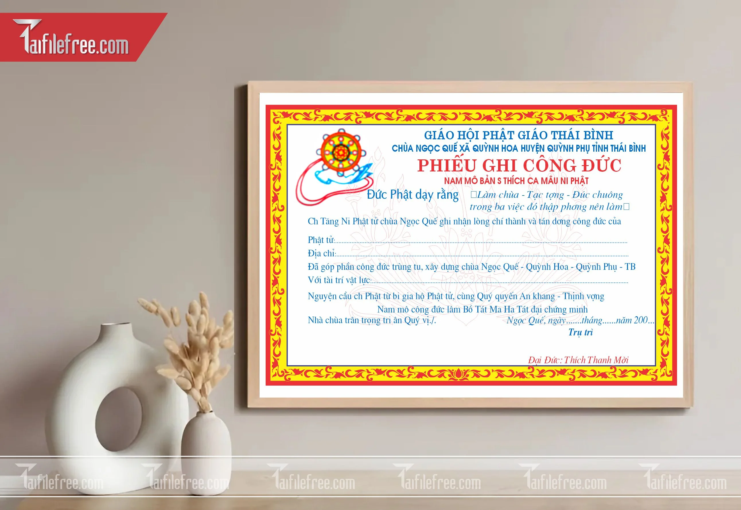 Giấy Ghi Nhận Công Đức_GK43