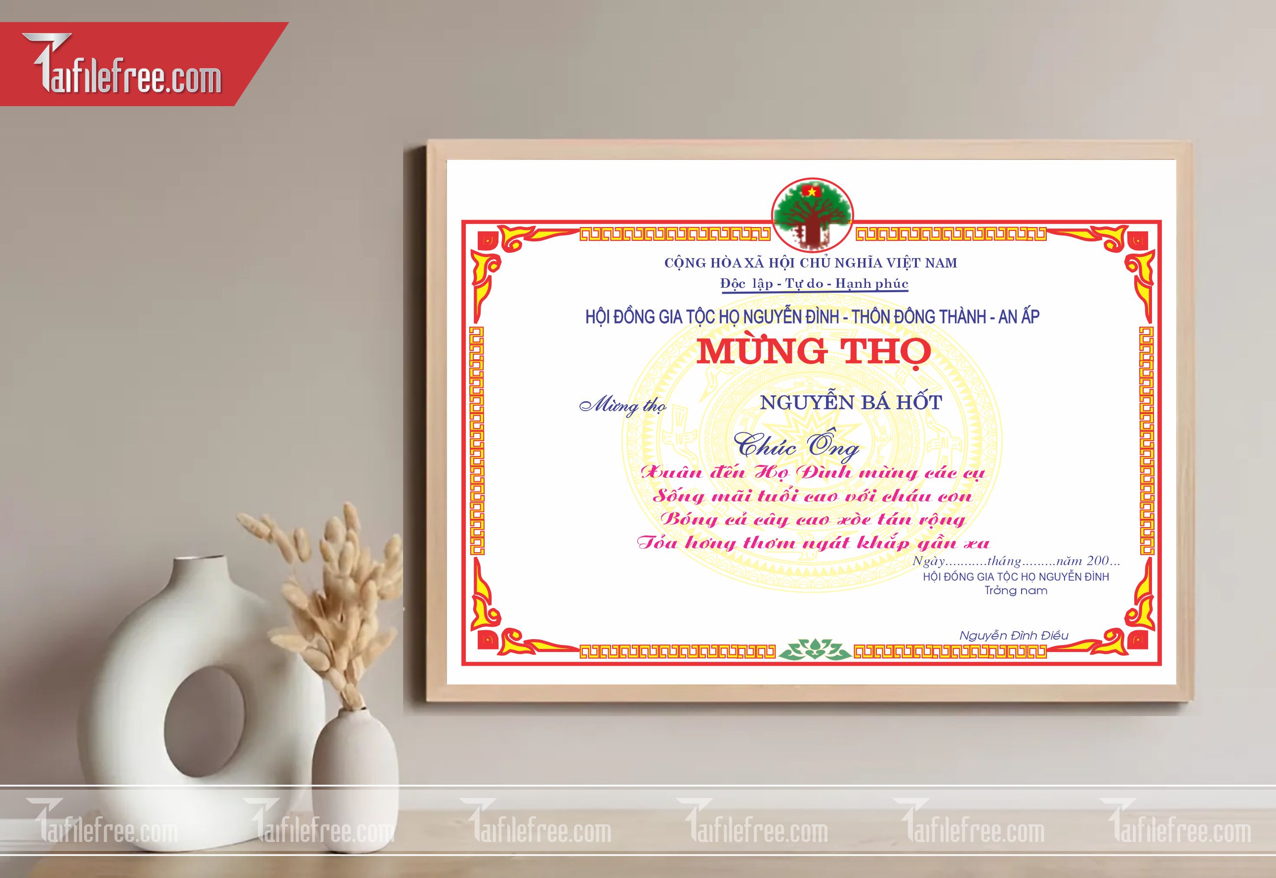 Giấy Mừng Thọ Người Cao Tuổi_GK44