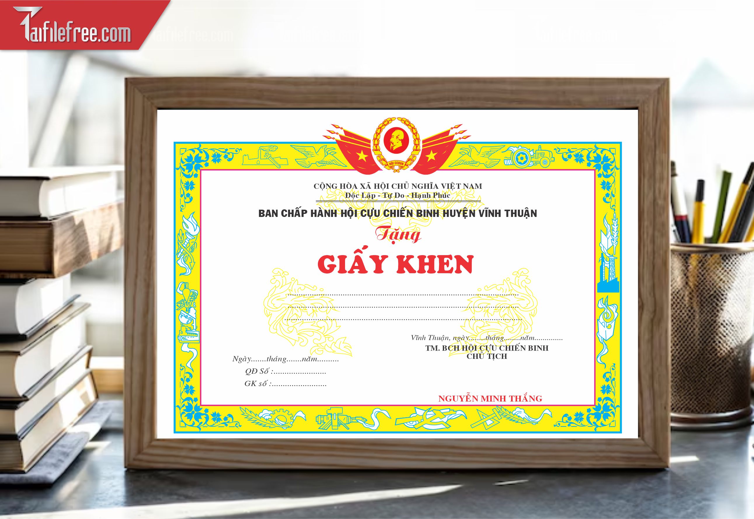 Giấy Khen Nhà Nước, Cựu Chiến Binh_GK047
