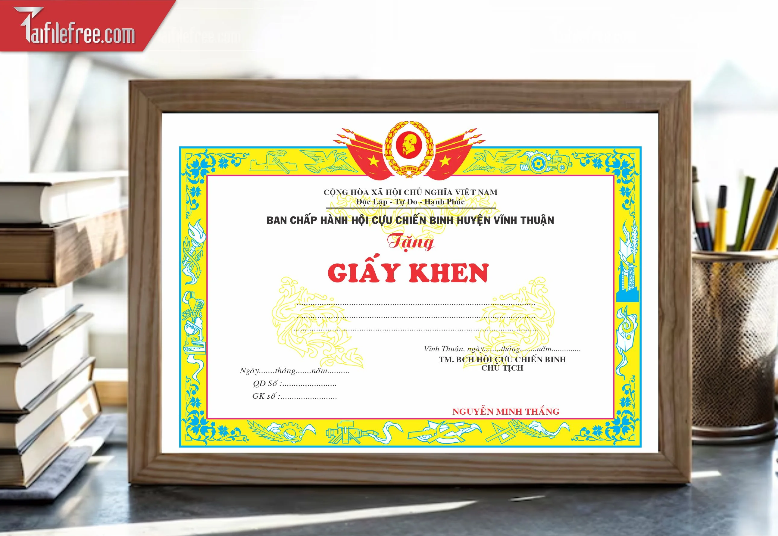 Giấy Khen Nhà Nước, Cựu Chiến Binh_GK047