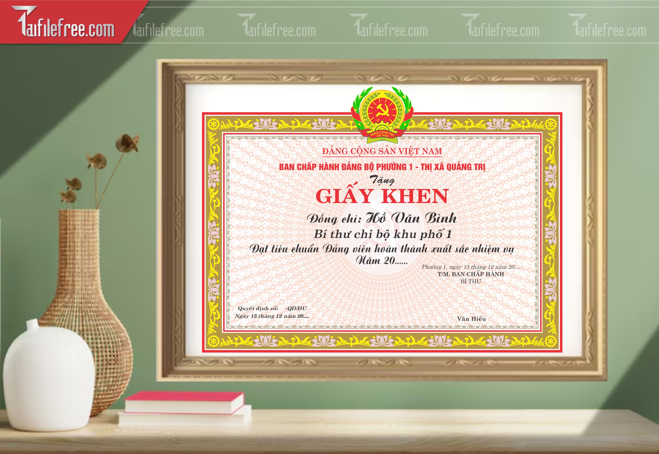 Giấy Khen Nhà Nước_GK049
